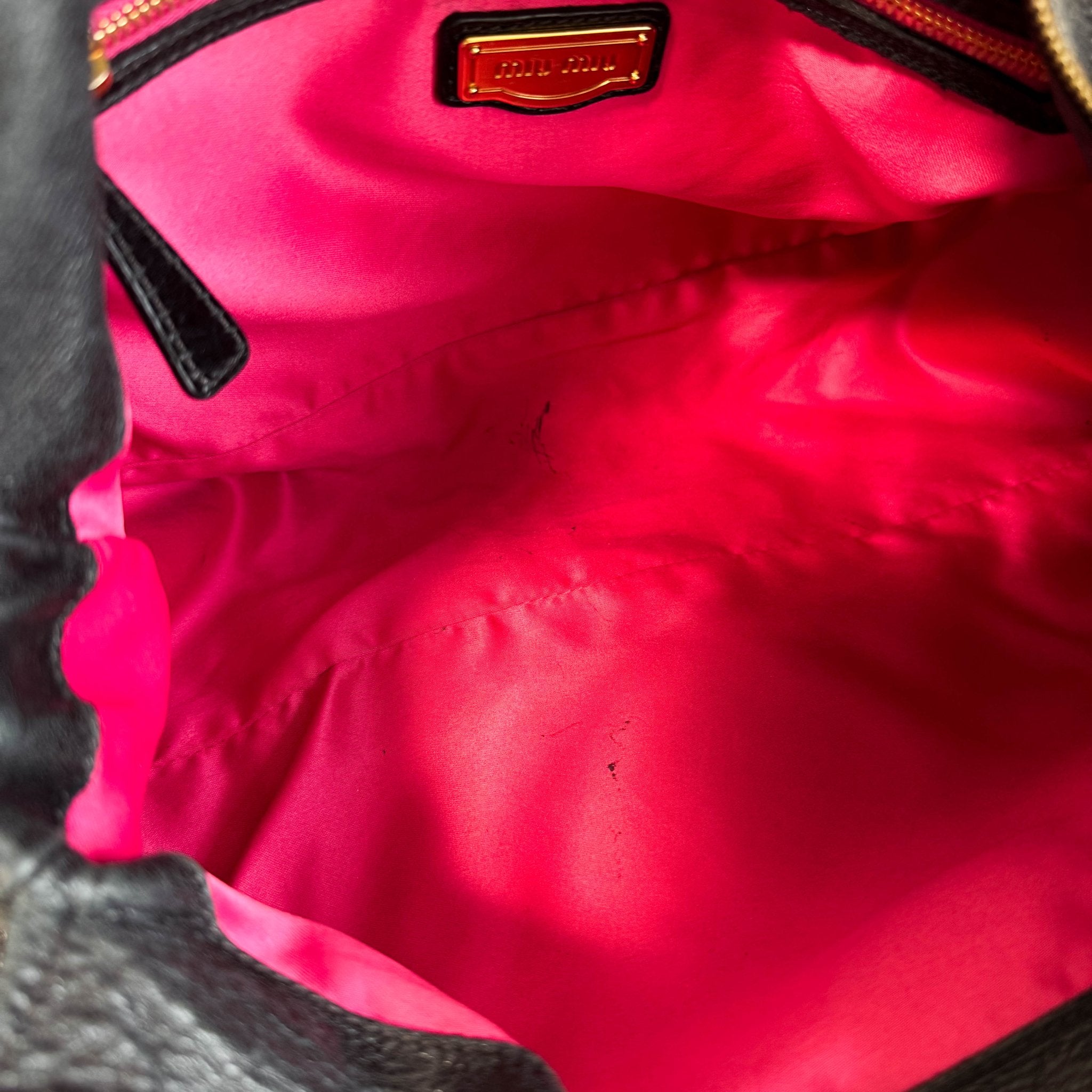 MIU MIU Archive Black Leather Shoulder Bag, in , Sold by HIVE PRELOVED - Shoulder Bags, ,