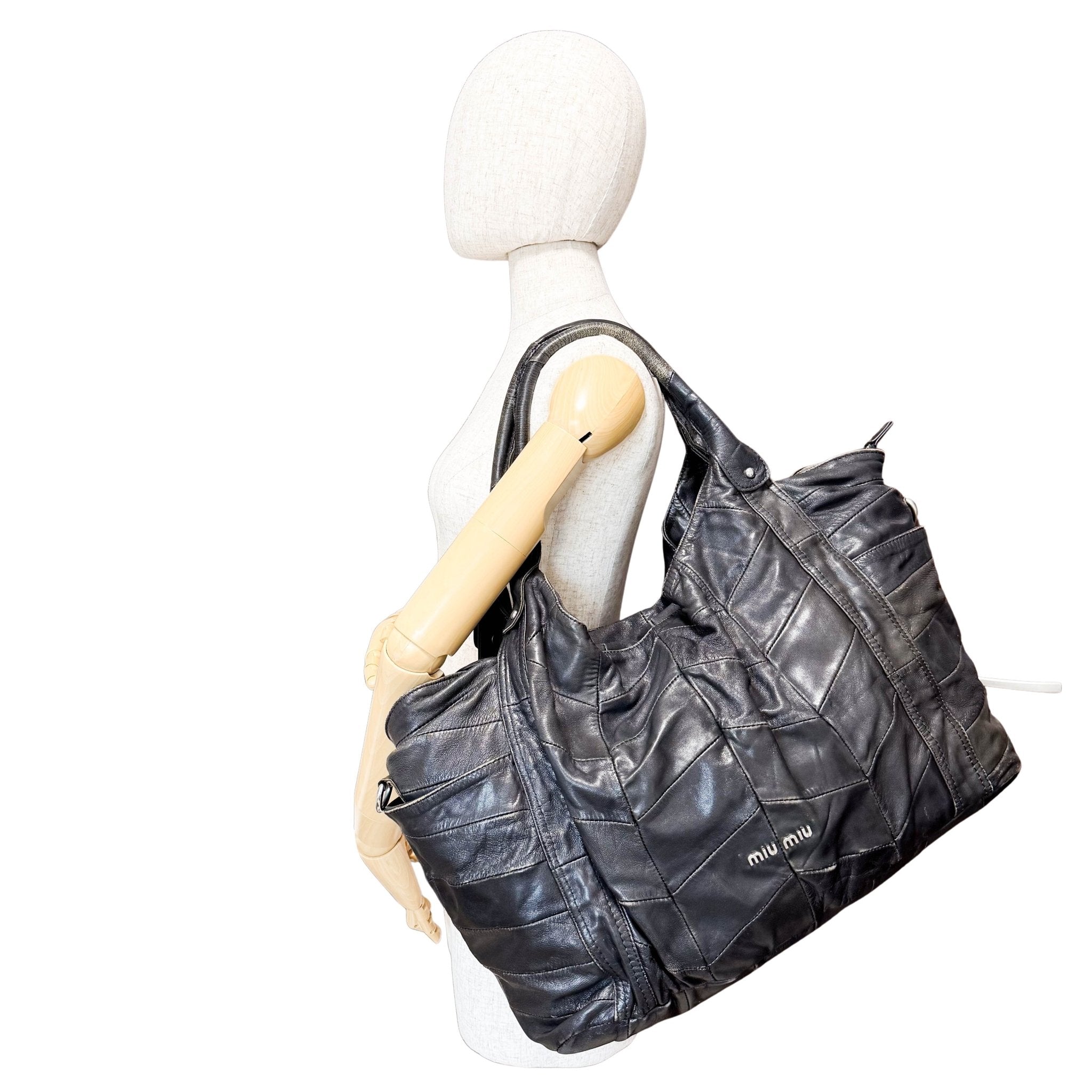 MIU MIU Archive Black Leather Totes, in , Sold by HIVE PRELOVED - Totes, ,