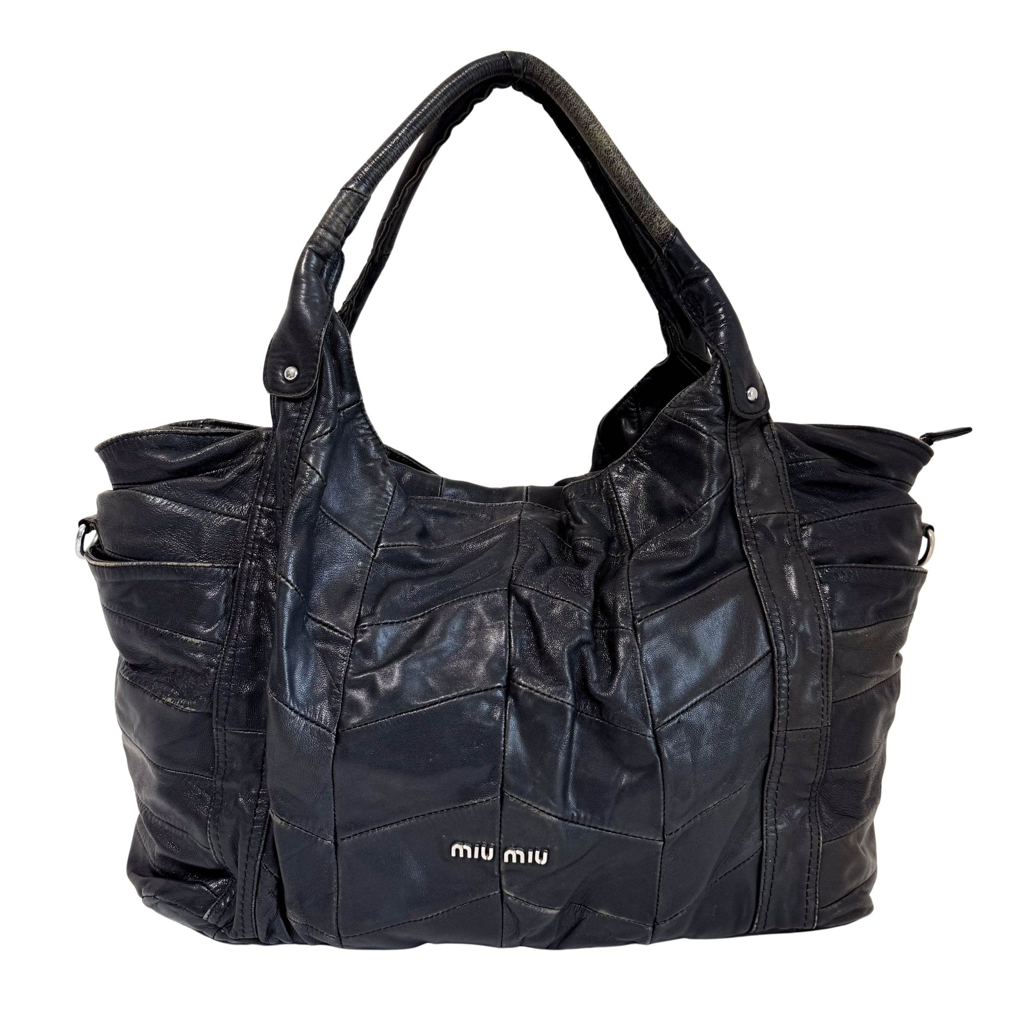 MIU MIU Archive Black Leather Totes, in , Sold by HIVE PRELOVED - Totes, ,