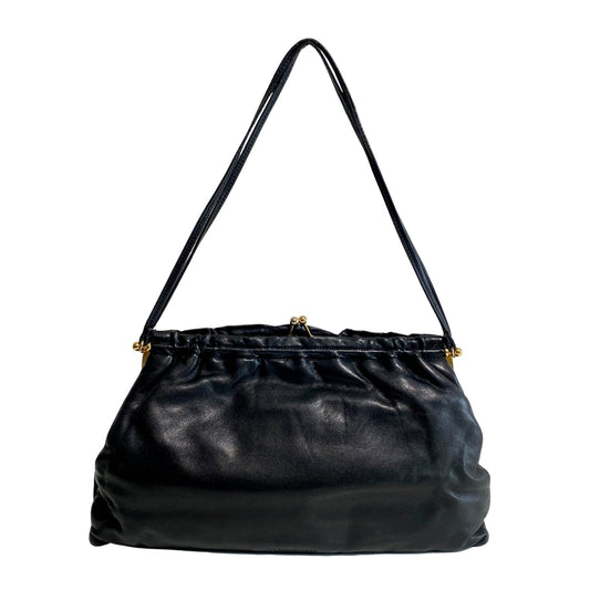 MIU MIU Archive Black Nappa Leather Shoulder Bag, in , Sold by HIVE PRELOVED - Shoulder Bags, ,