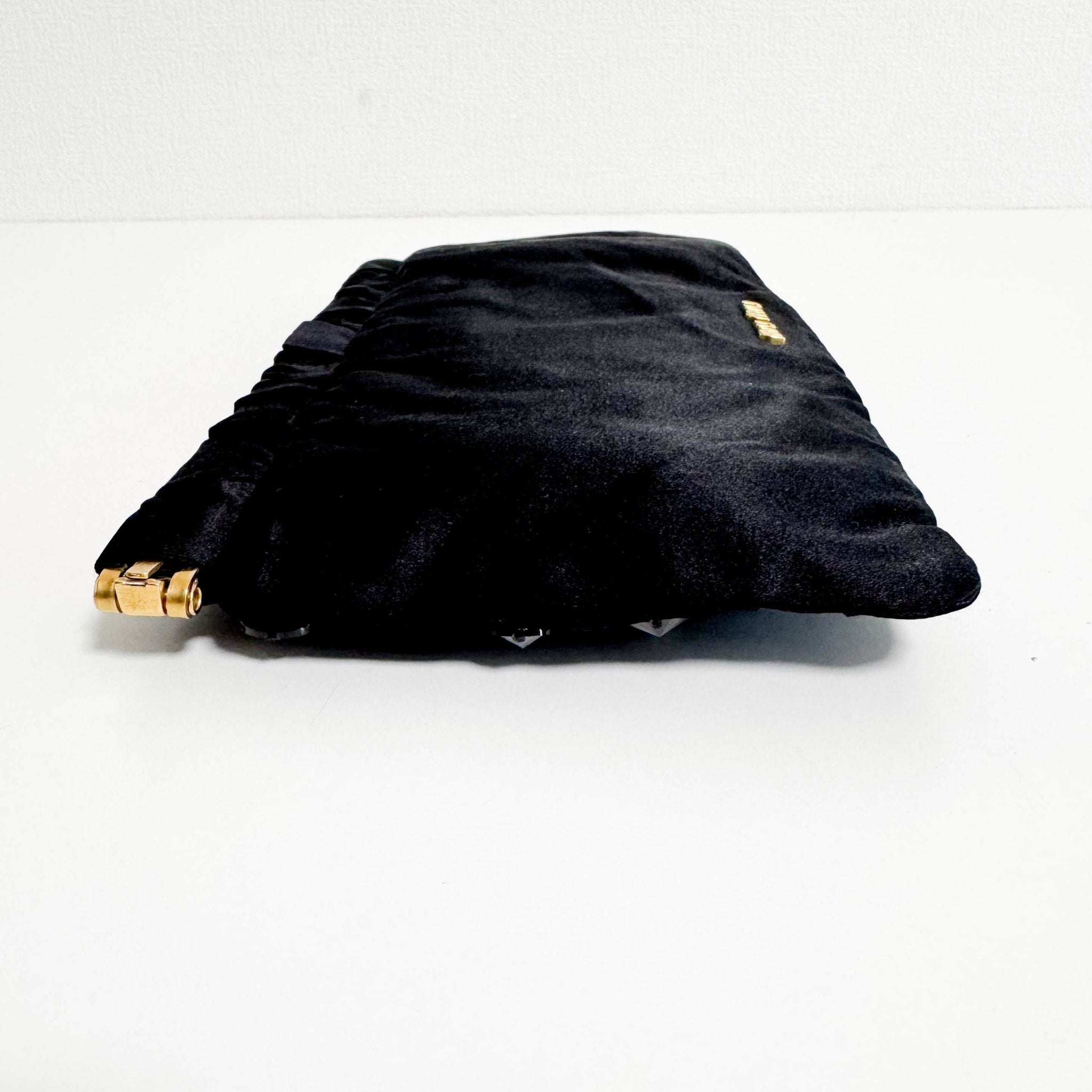 MIU MIU Archive Black Satin Clutch Bag, in , Sold by HIVE PRELOVED - Clutch bags, ,