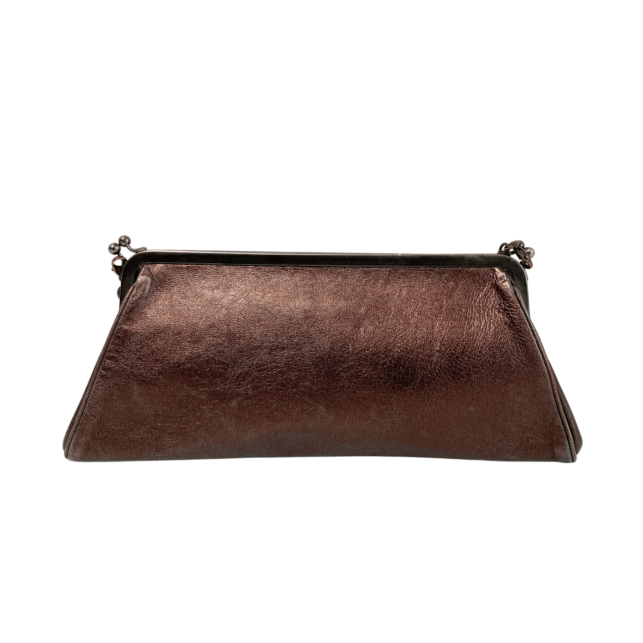 MIU MIU Archive Brown Leather Chain Shoulder Bag, in , Sold by HIVE PRELOVED - Shoulder Bags, ,