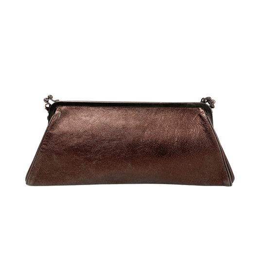 MIU MIU Archive Brown Leather Chain Shoulder Bag, in , Sold by HIVE PRELOVED - Shoulder Bags, ,