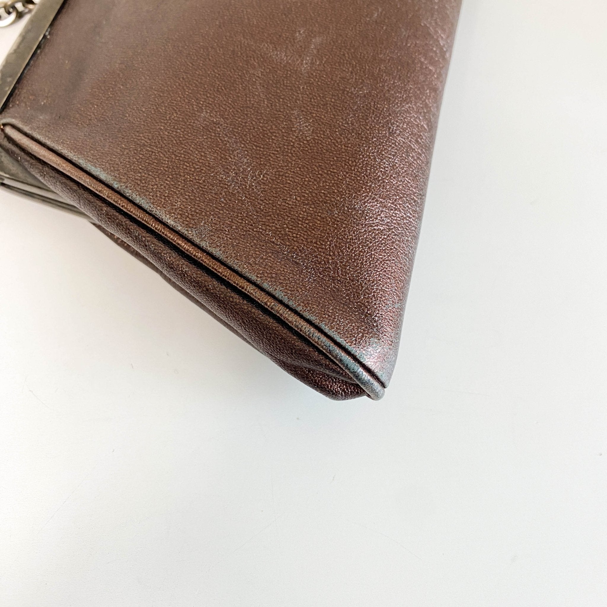 MIU MIU Archive Brown Leather Chain Shoulder Bag, in , Sold by HIVE PRELOVED - Shoulder Bags, ,