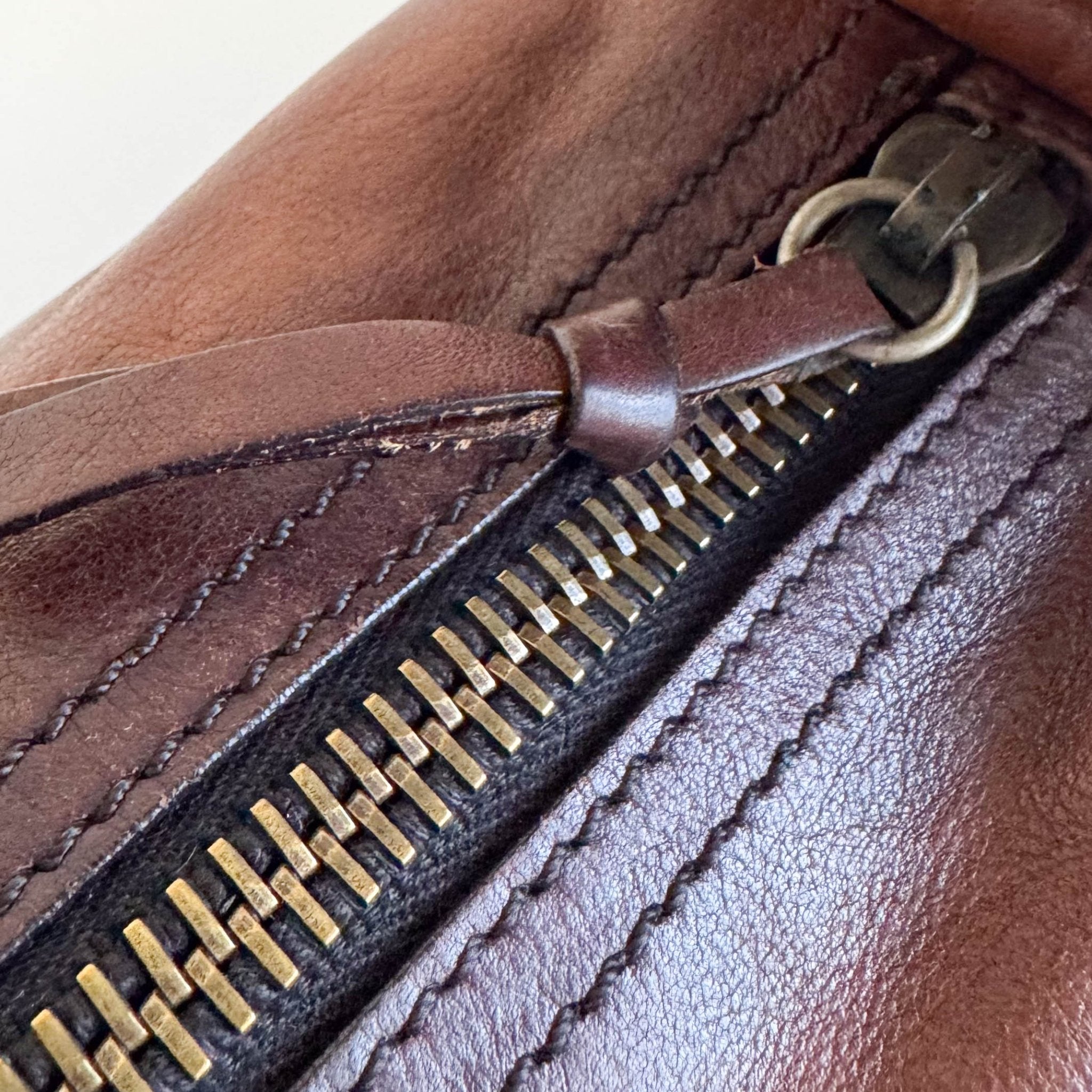 MIU MIU Archive Brown Leather Hobo Shoulder Bag – HIVE PRELOVED
