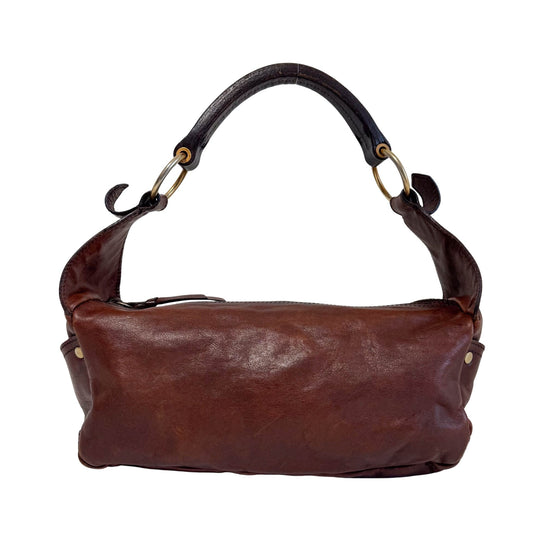MIU MIU Archive Brown Leather Hobo Shoulder Bag, in , Sold by HIVE PRELOVED - Shoulder Bags, ,