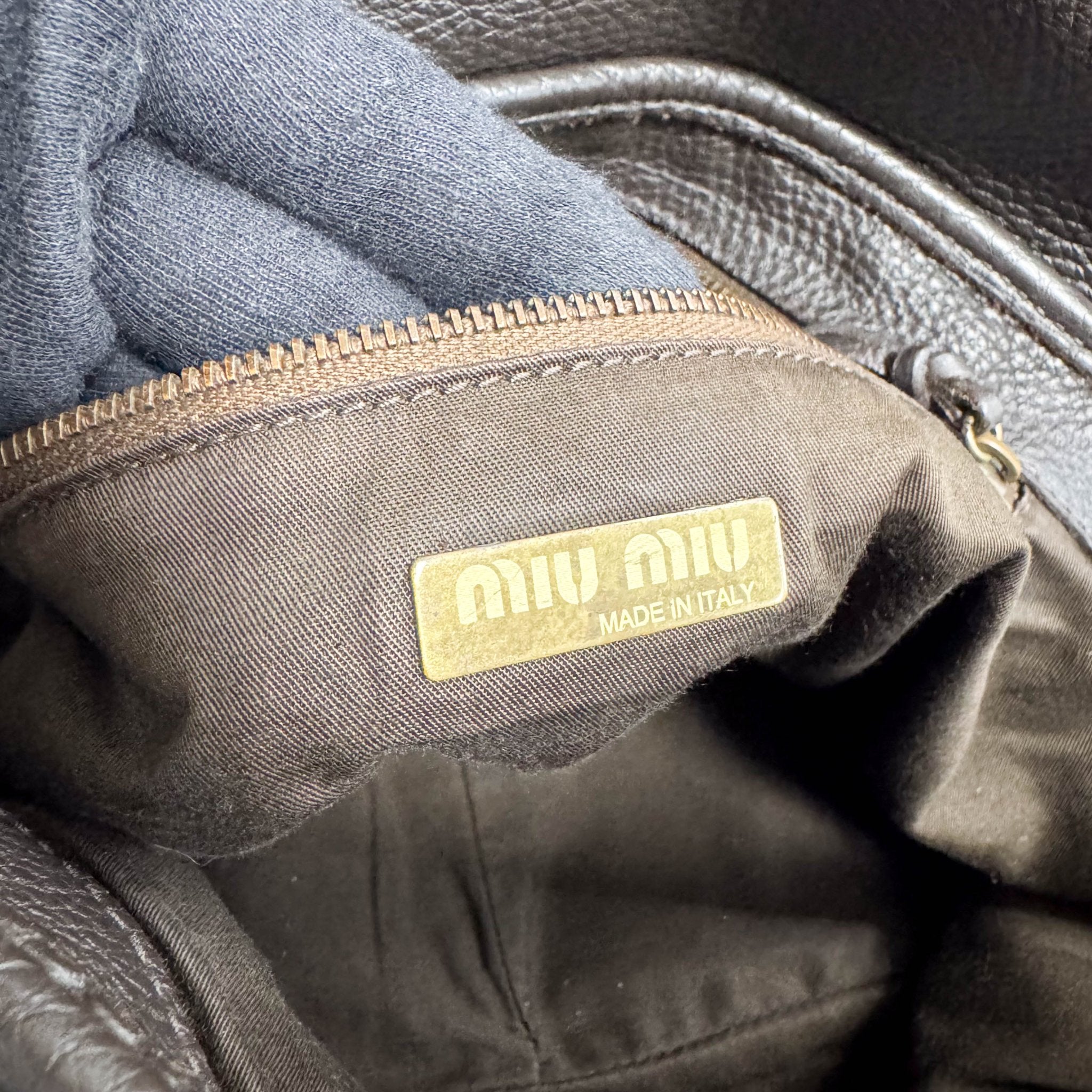 MIU MIU Archive Brown Leather Shoulder Bag, in , Sold by HIVE PRELOVED - Shoulder Bags, ,