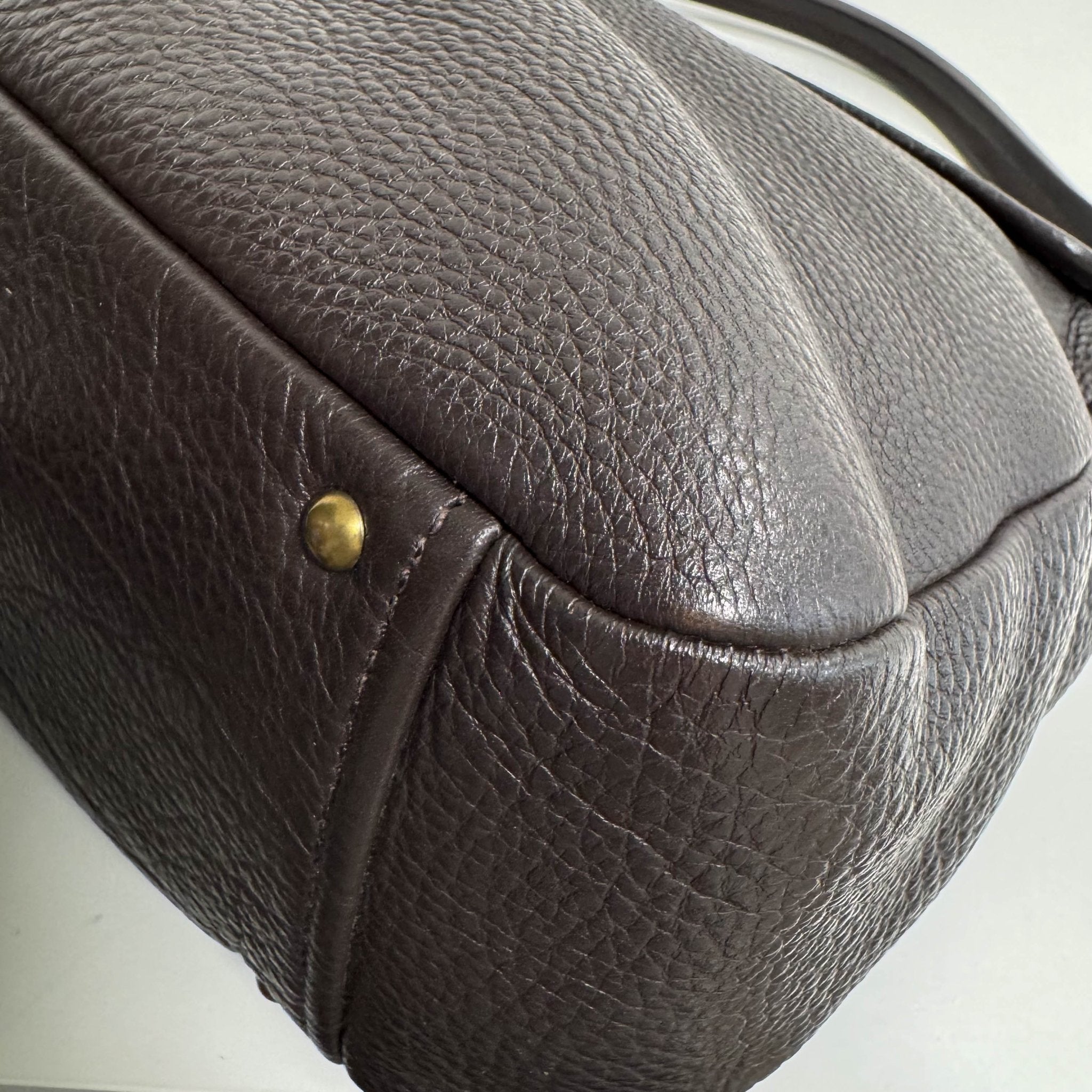 MIU MIU Archive Brown Leather Shoulder Bag, in , Sold by HIVE PRELOVED - Shoulder Bags, ,