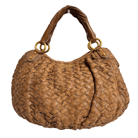 MIU MIU Archive Brown Leather Shoulder Bag, in , Sold by HIVE PRELOVED - Shoulder Bags, ,