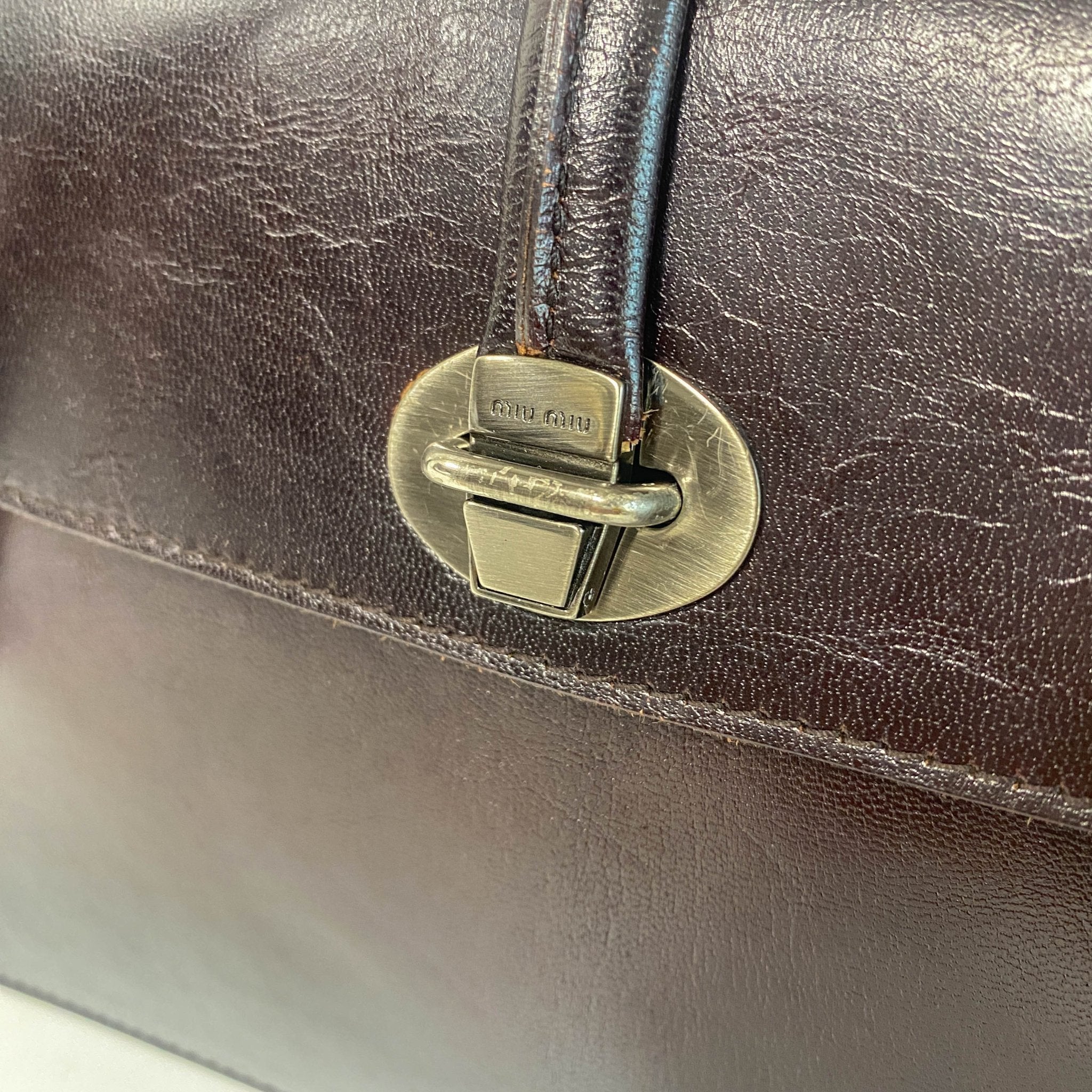 MIU MIU Archive Brown Leather Shoulder Bag, in , Sold by HIVE PRELOVED - Shoulder Bags, ,