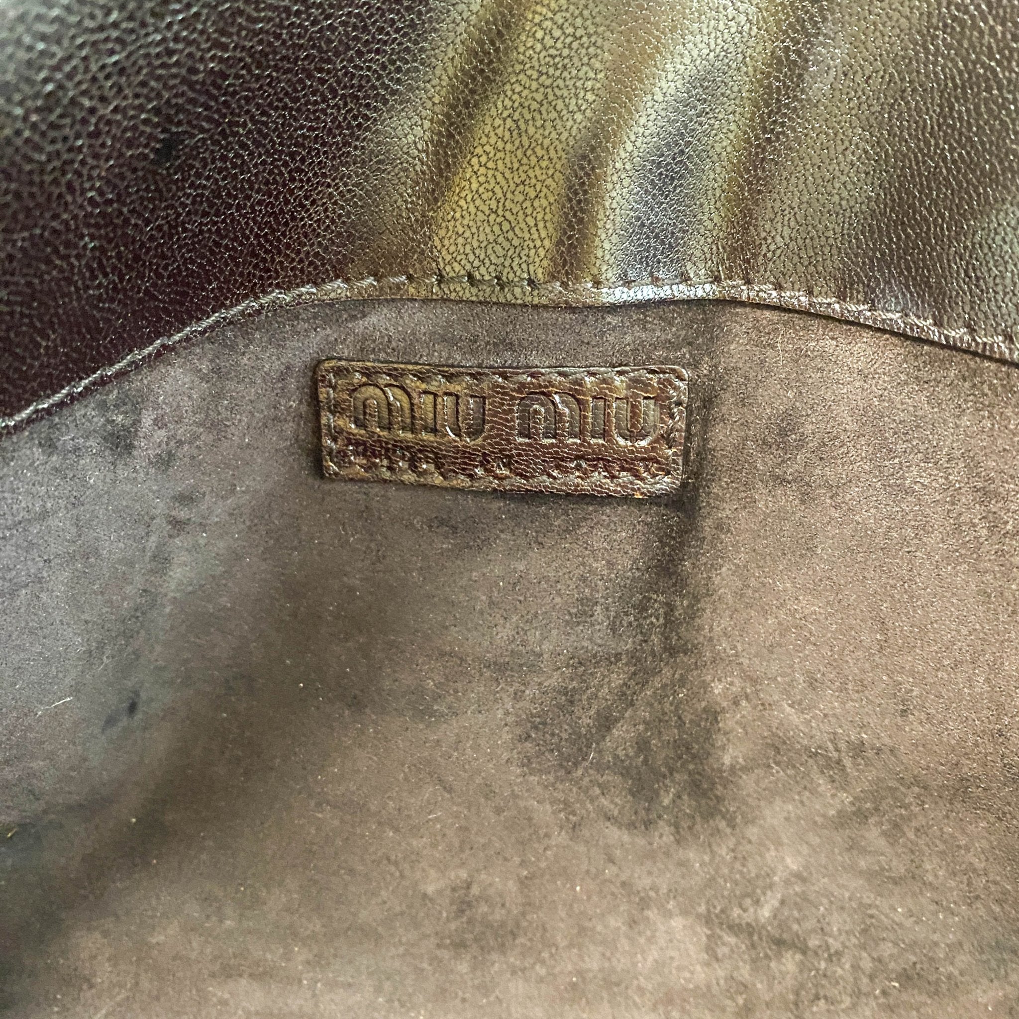 MIU MIU Archive Brown Leather Shoulder Bag, in , Sold by HIVE PRELOVED - Shoulder Bags, ,