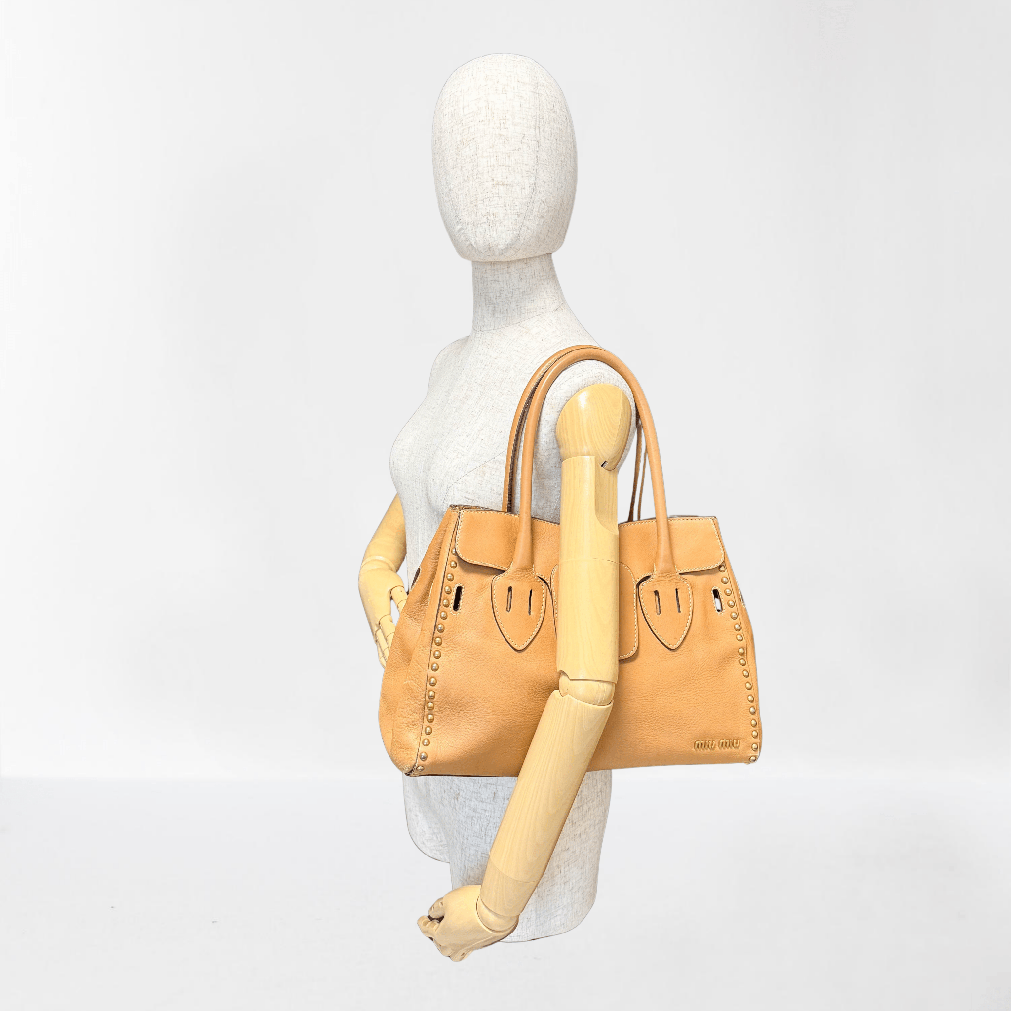 MIU MIU Archive Brown Leather Shoulder Bag, in , Sold by HIVE PRELOVED - Shoulder Bags, ,