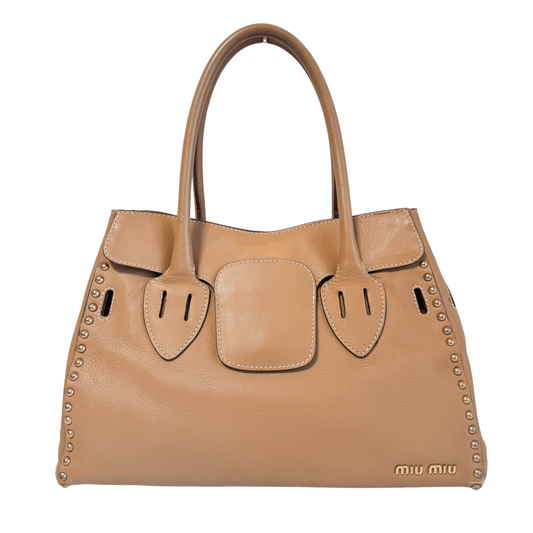 MIU MIU Archive Brown Leather Shoulder Bag, in , Sold by HIVE PRELOVED - Shoulder Bags, ,