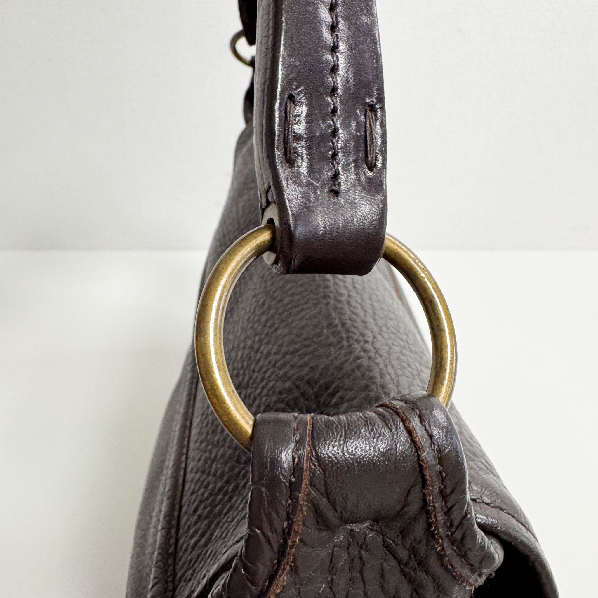 バッグ miumiu archive all leather shoulder bag MIU MIU Archive Brown Leather Shoulder Bag – HIVE PRELOVED