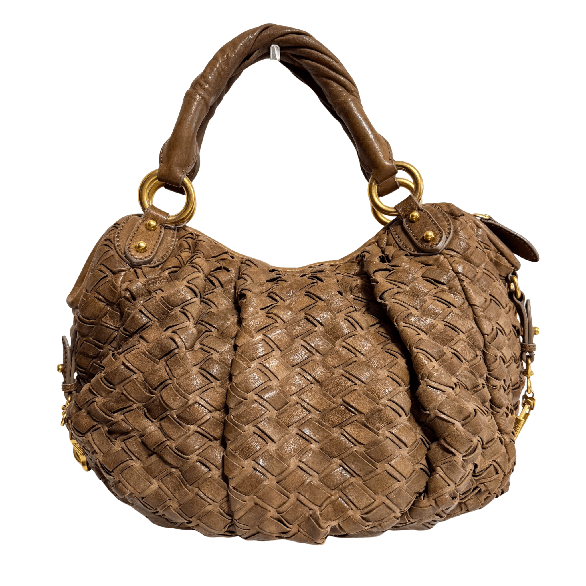 MIU MIU Archive Brown Leather Shoulder Bag, in , Sold by HIVE PRELOVED - Shoulder Bags, ,