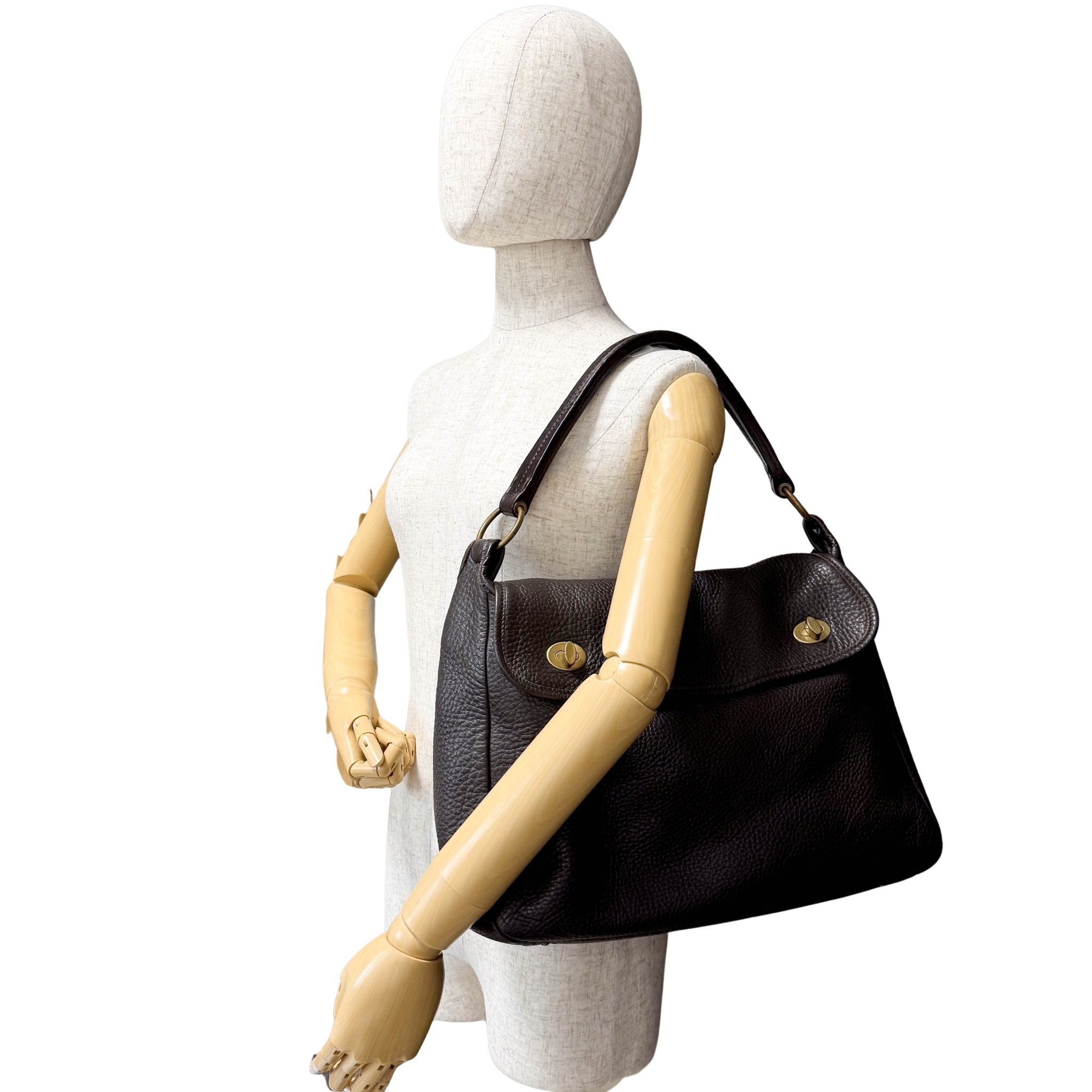 MIU MIU Archive Brown Leather Shoulder Bag, in , Sold by HIVE PRELOVED - Shoulder Bags, ,