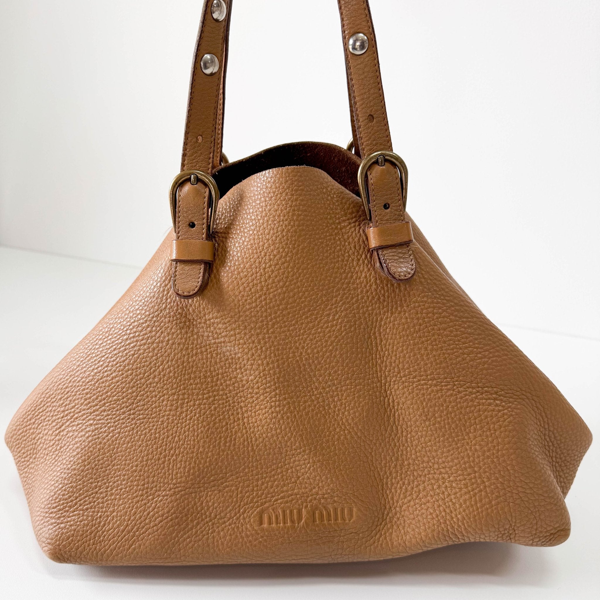 MIU MIU Archive Brown Leather Tote Bag, in , Sold by HIVE PRELOVED - Totes, ,