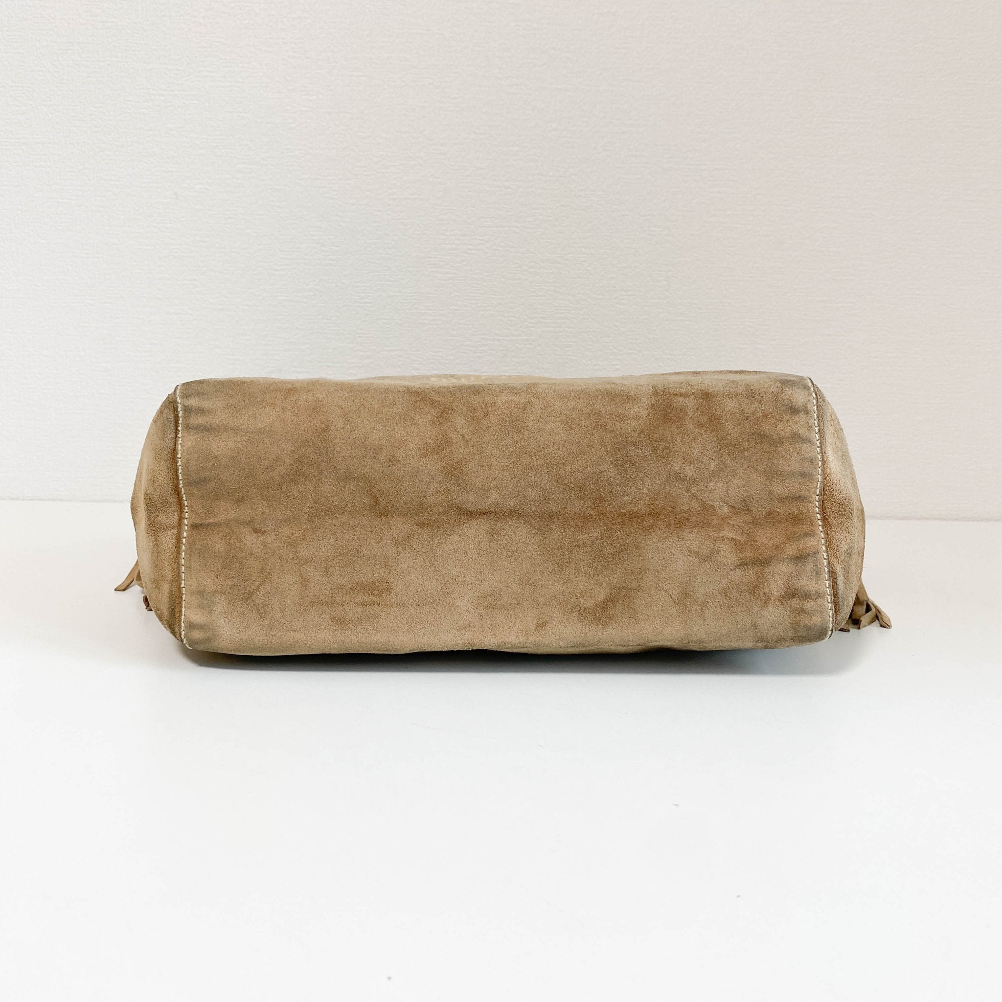 MIU MIU Archive Brown Suede Fringe Tote Bag, in , Sold by HIVE PRELOVED - Totes, ,