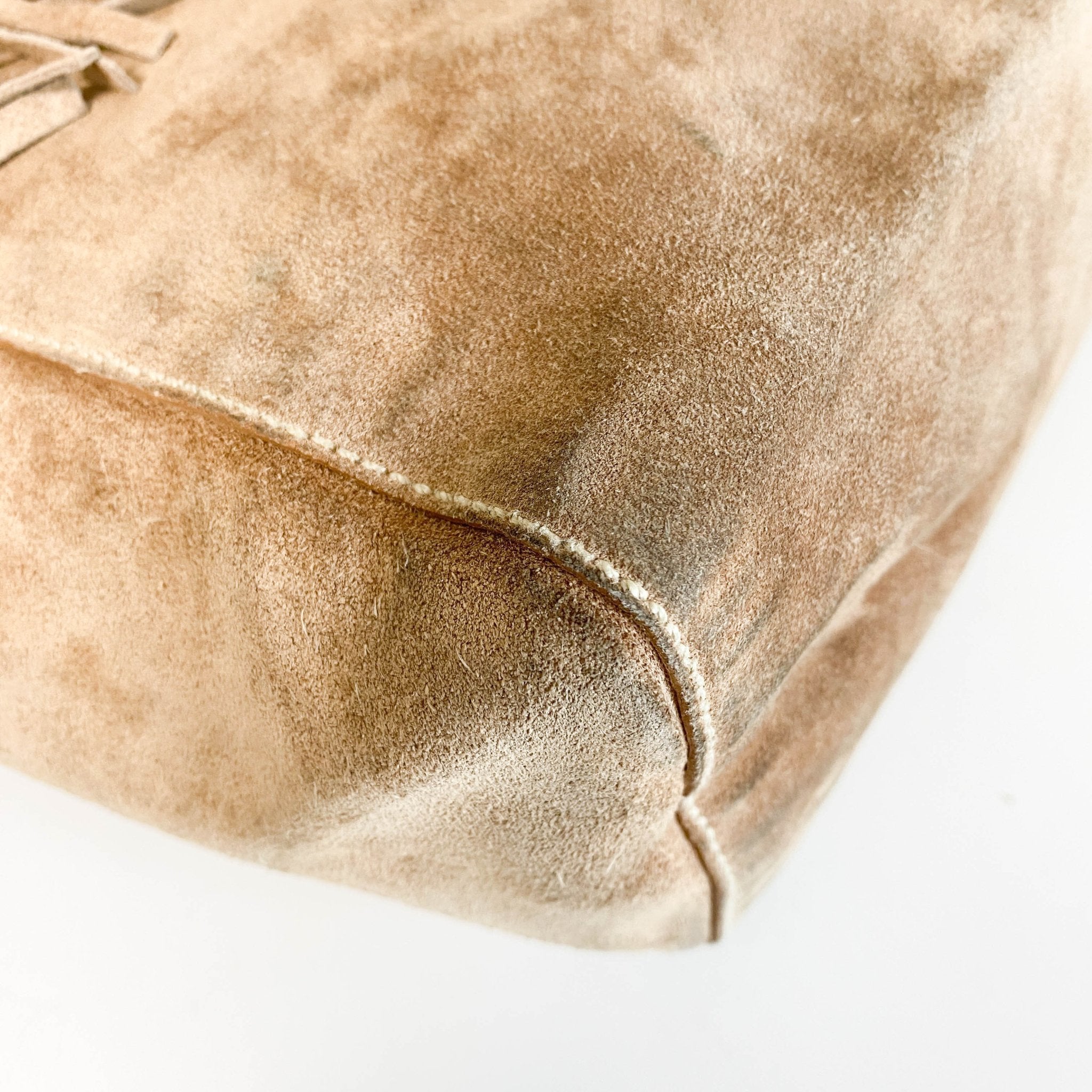 MIU MIU Archive Brown Suede Fringe Tote Bag, in , Sold by HIVE PRELOVED - Totes, ,