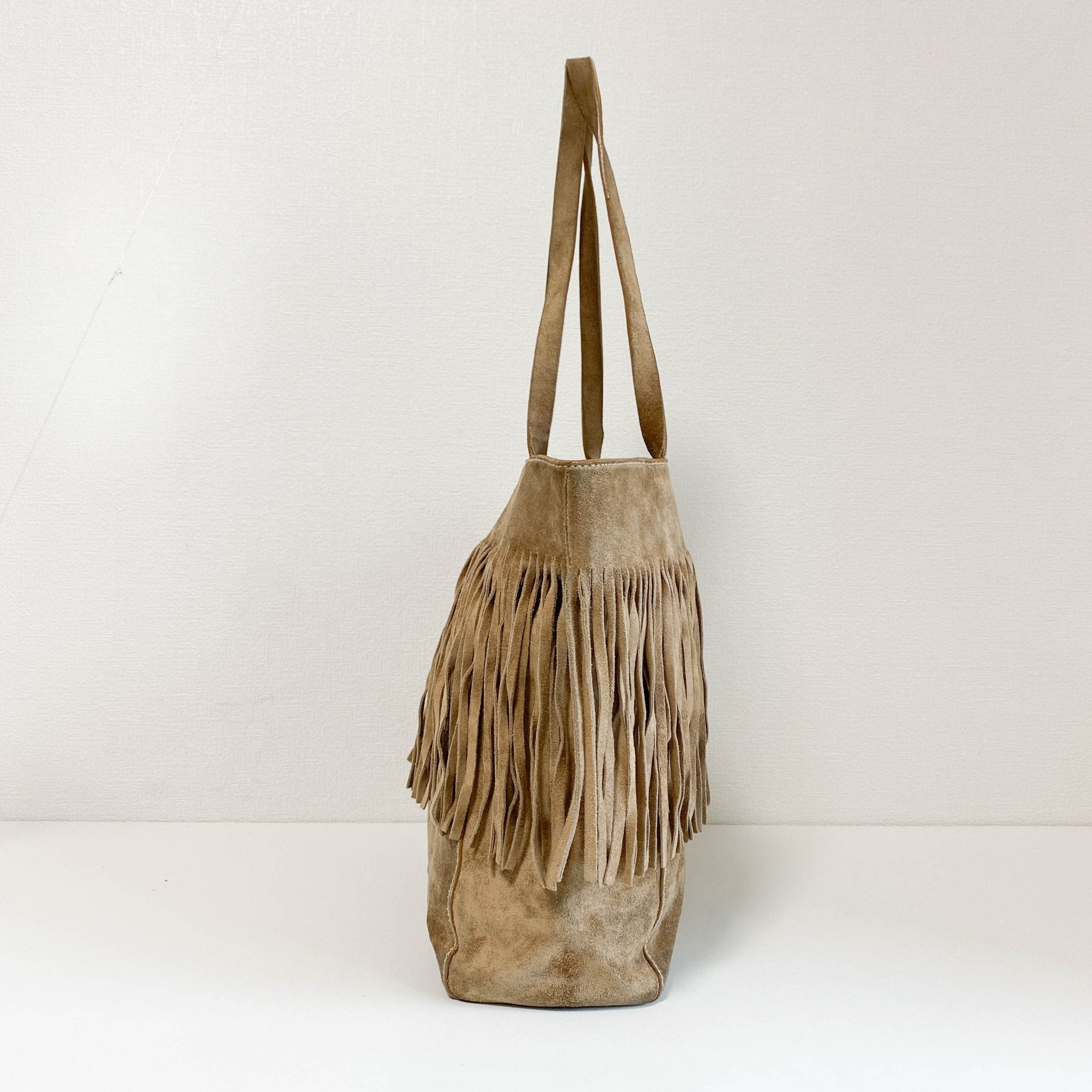 MIU MIU Archive Brown Suede Fringe Tote Bag, in , Sold by HIVE PRELOVED - Totes, ,