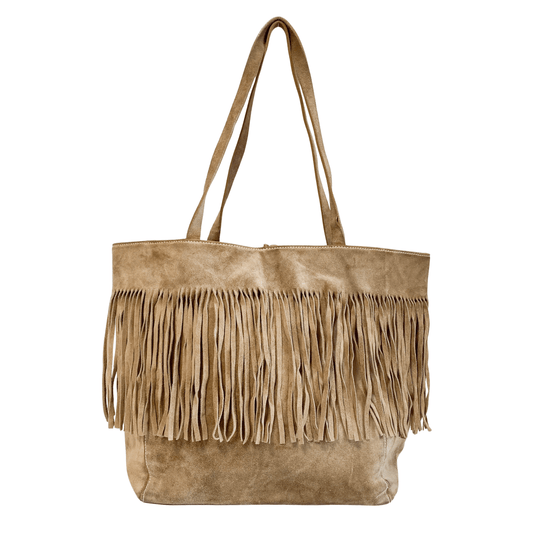 MIU MIU Archive Brown Suede Fringe Tote Bag, in , Sold by HIVE PRELOVED - Totes, ,