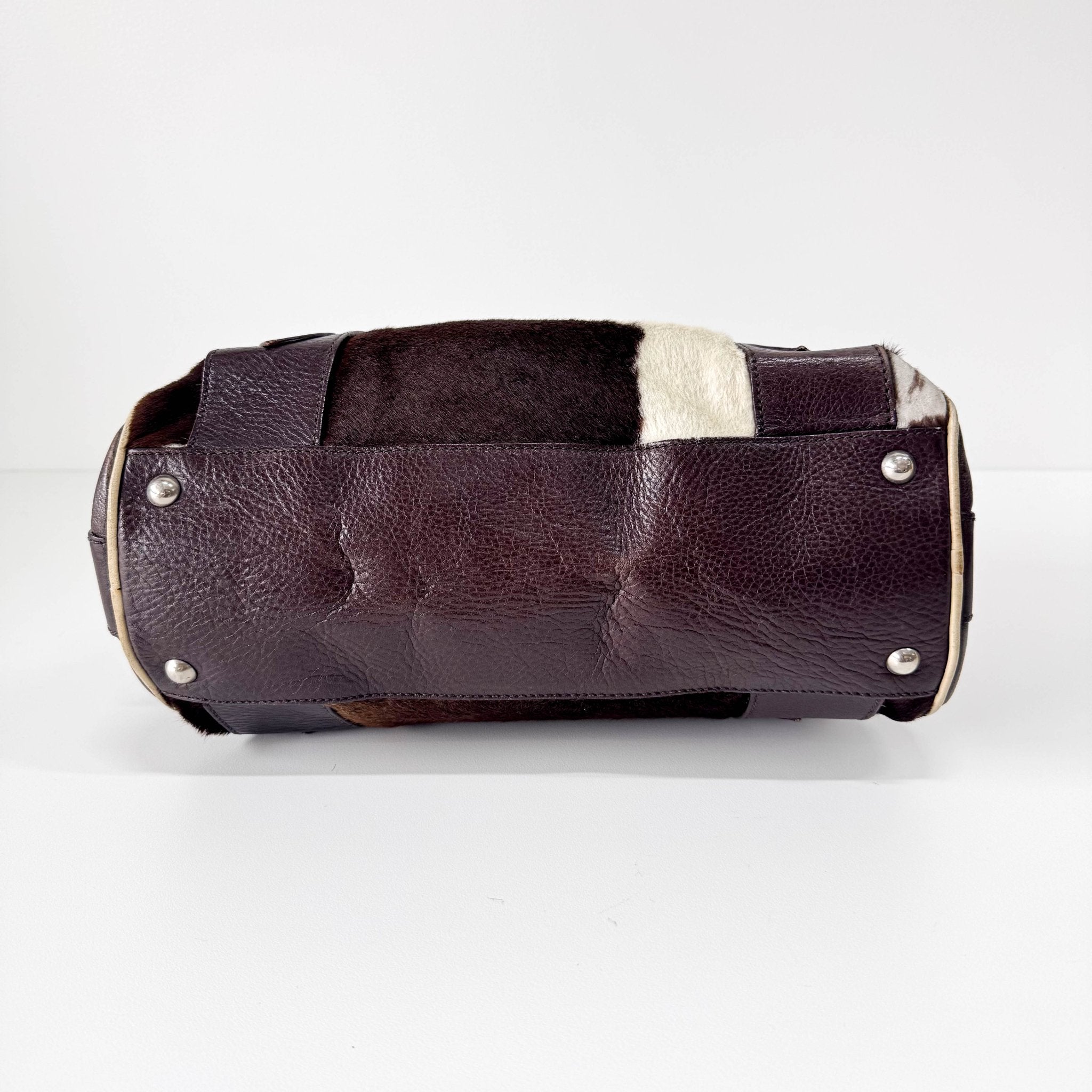 miu miu Archive Cow Print Pony Hair Shoulder Bag, in , Sold by HIVE PRELOVED - Shoulder Bags, ,