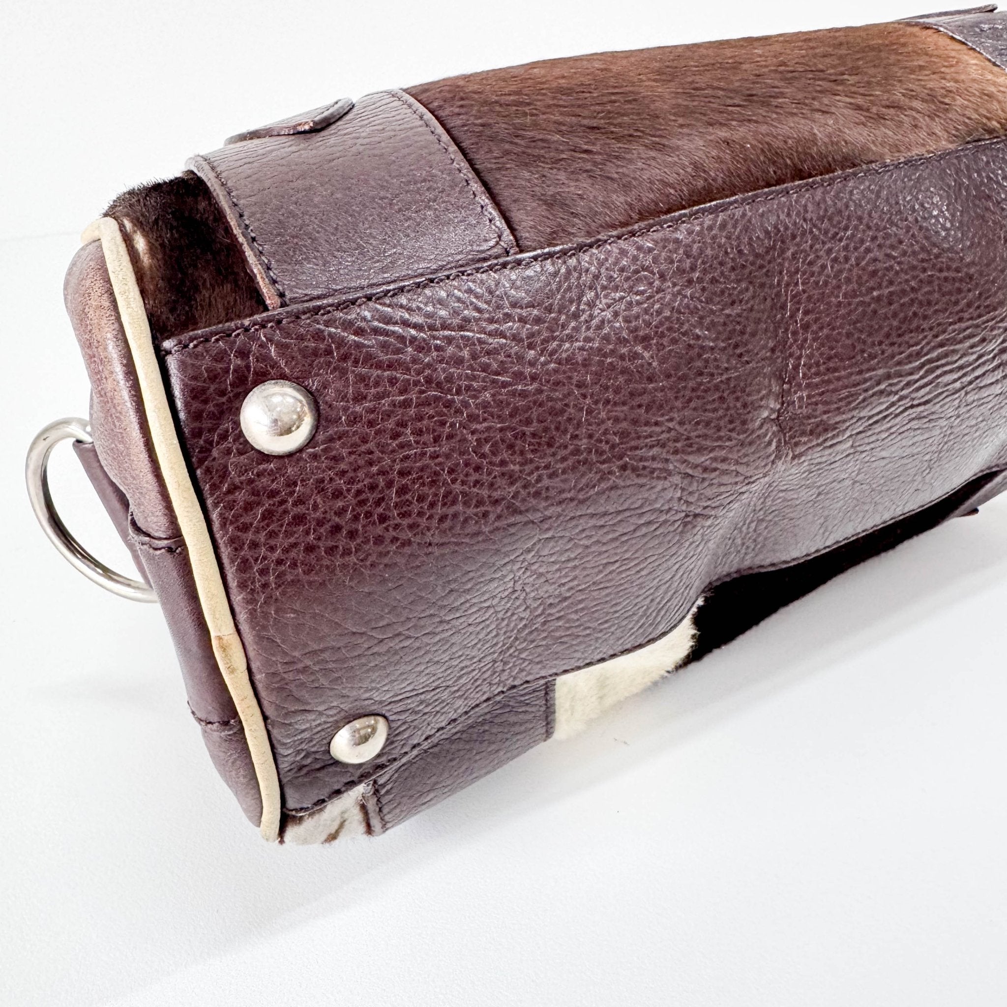 miu miu Archive Cow Print Pony Hair Shoulder Bag, in , Sold by HIVE PRELOVED - Shoulder Bags, ,