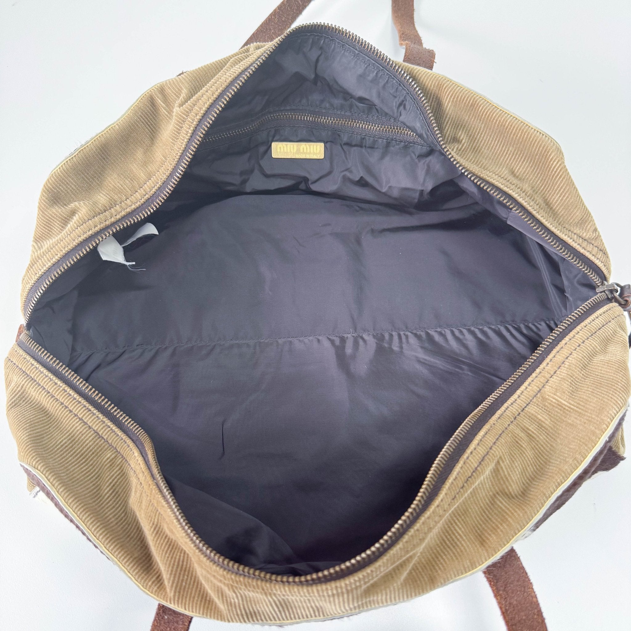 MIU MIU Archive Cow Print Pony Hair Shoulder Bag, in , Sold by HIVE PRELOVED - Shoulder Bags, ,