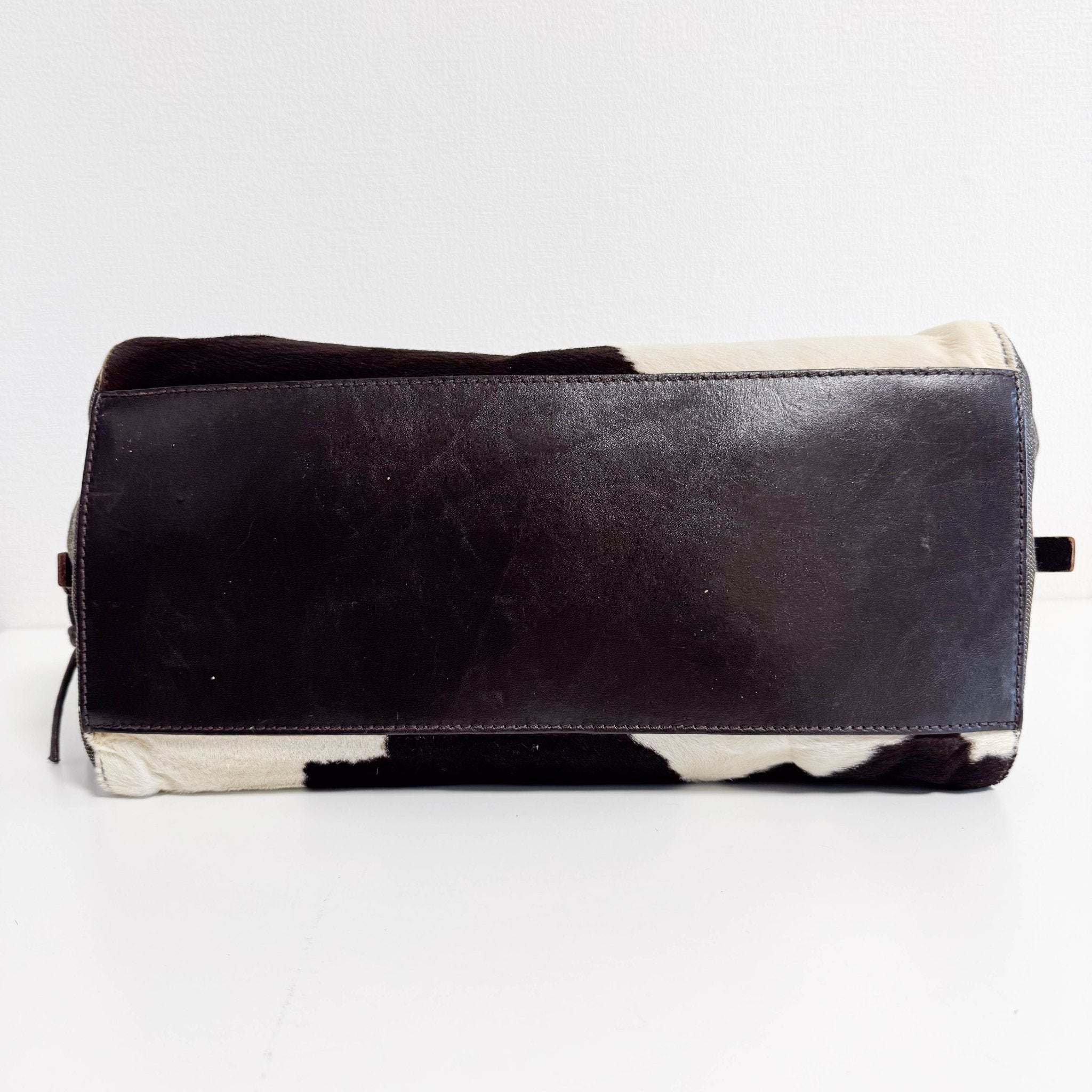 MIU MIU Archive Denim and Pony Hair Shoulder Bag, in , Sold by HIVE PRELOVED - Shoulder Bags, ,