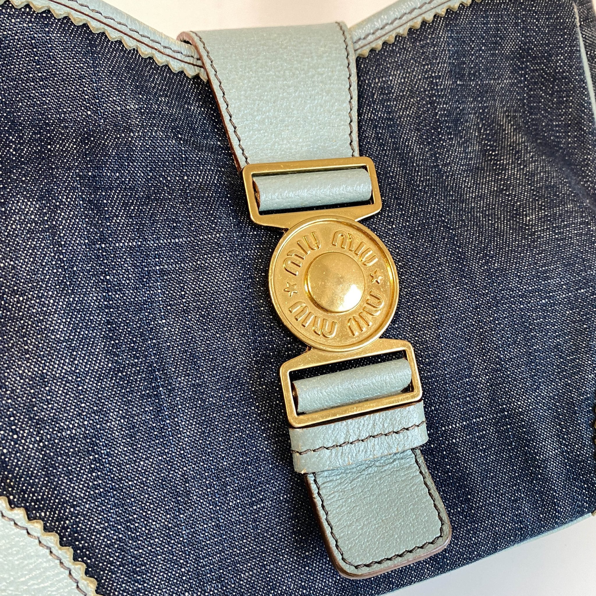 MIU MIU Archive Denim Shoulder Bag, in , Sold by HIVE PRELOVED - Shoulder Bags, ,