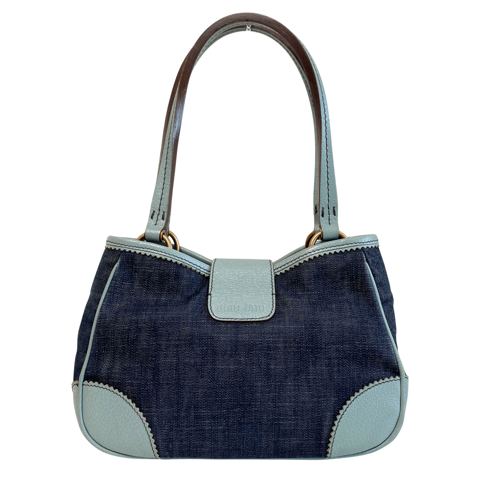 MIU MIU Archive Denim Shoulder Bag, in , Sold by HIVE PRELOVED - Shoulder Bags, ,