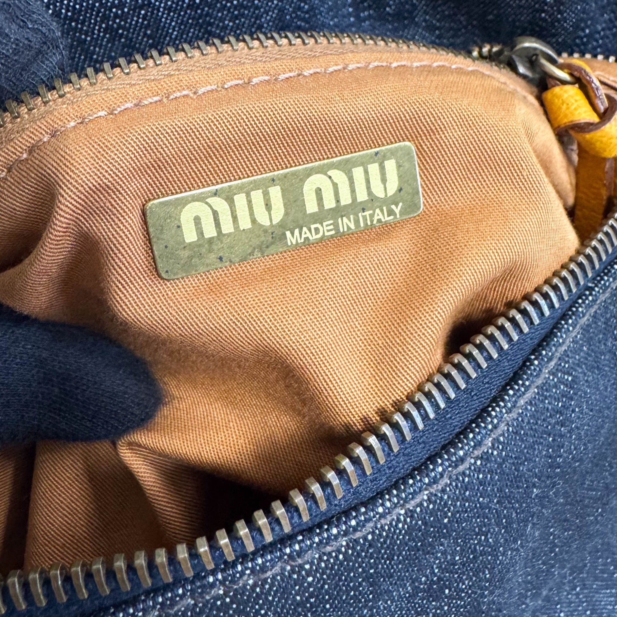 MIU MIU Archive Denim Shoulder Bag, in , Sold by HIVE PRELOVED - Shoulder Bags, ,