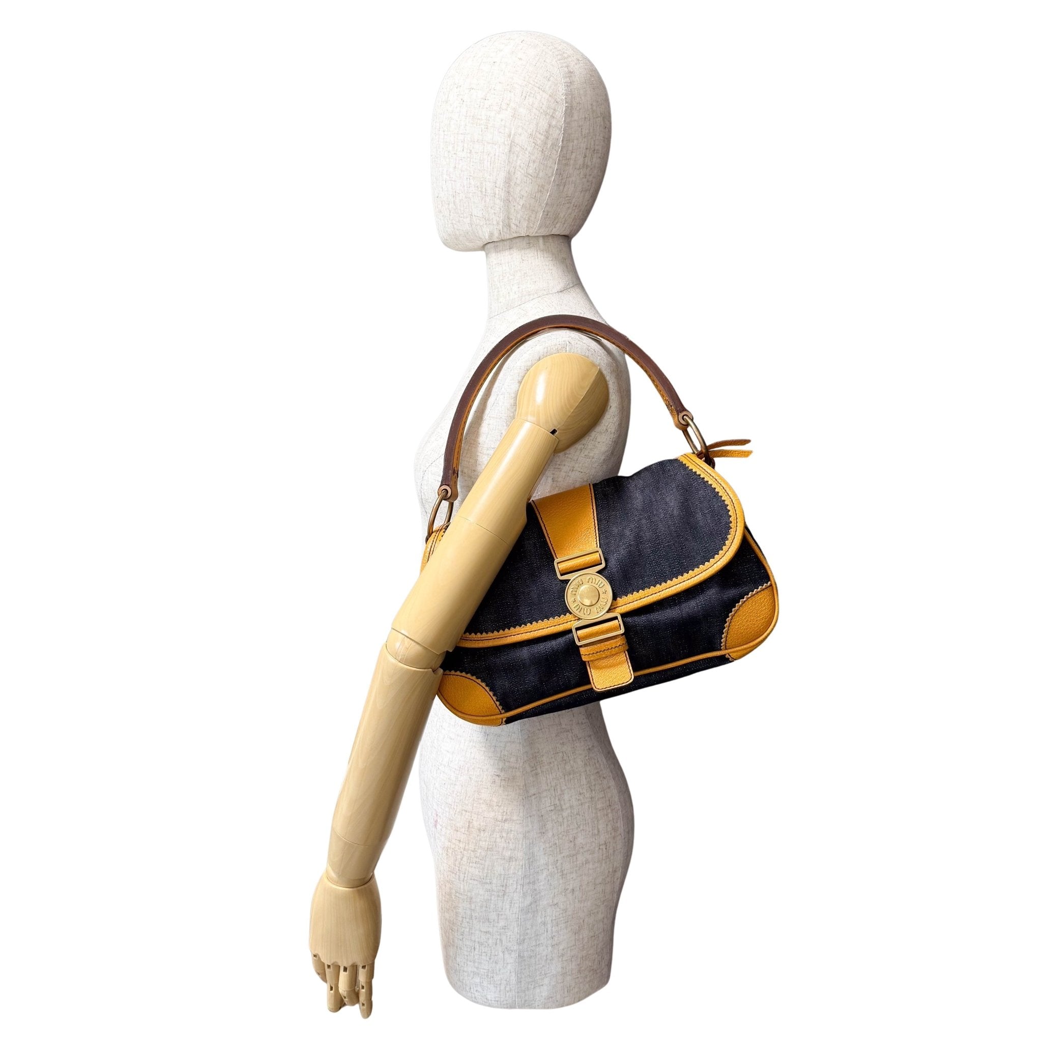 MIU MIU Archive Denim Shoulder Bag, in , Sold by HIVE PRELOVED - Shoulder Bags, ,