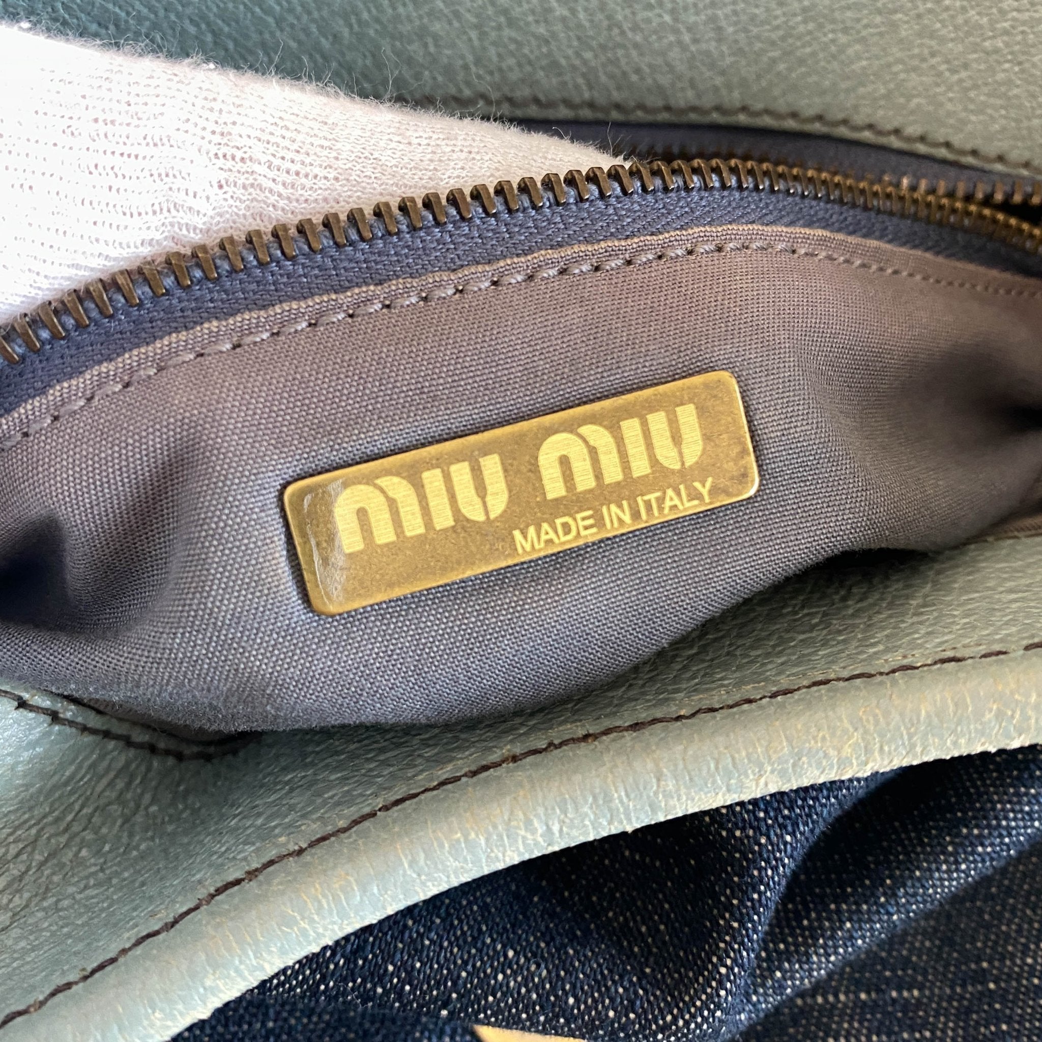 MIU MIU Archive Denim Shoulder Bag, in , Sold by HIVE PRELOVED - Shoulder Bags, ,