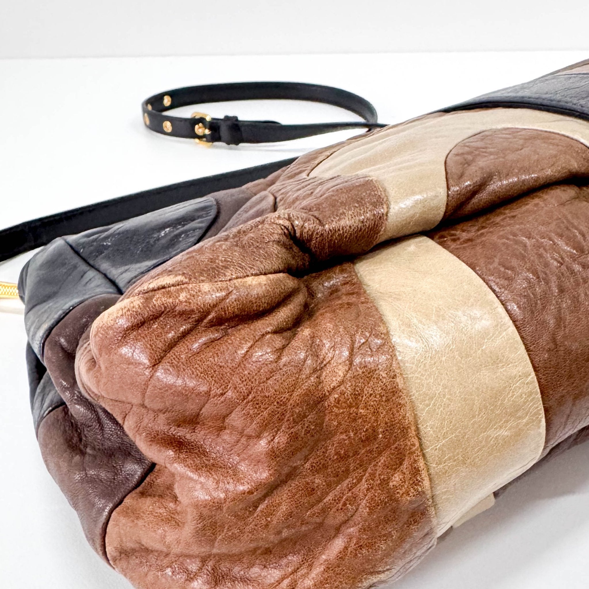 MIU MIU Archive Multi Colour Leather Shoulder Bag, in , Sold by HIVE PRELOVED - Shoulder Bags, ,