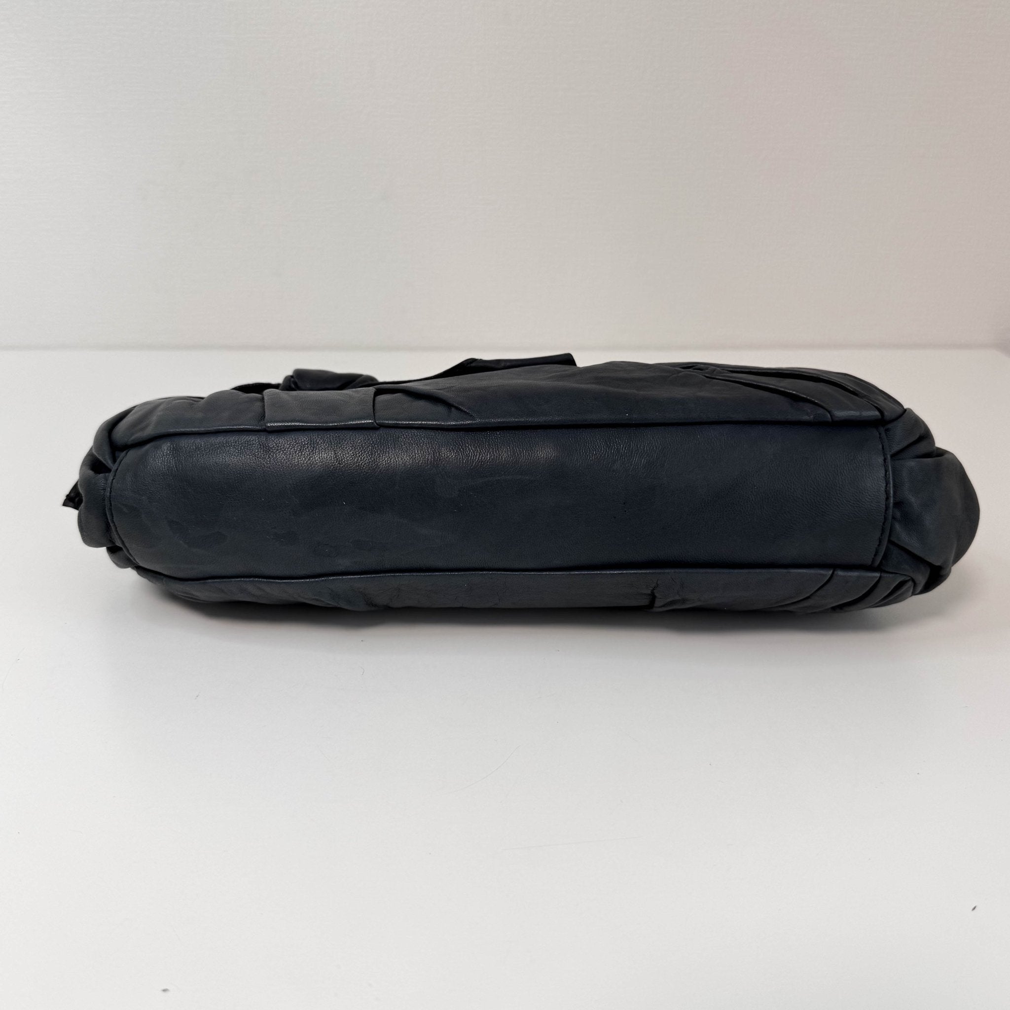 MIU MIU Archive Navy Leather Hobo Shoulder Bag, in , Sold by HIVE PRELOVED - Handle Bags, ,