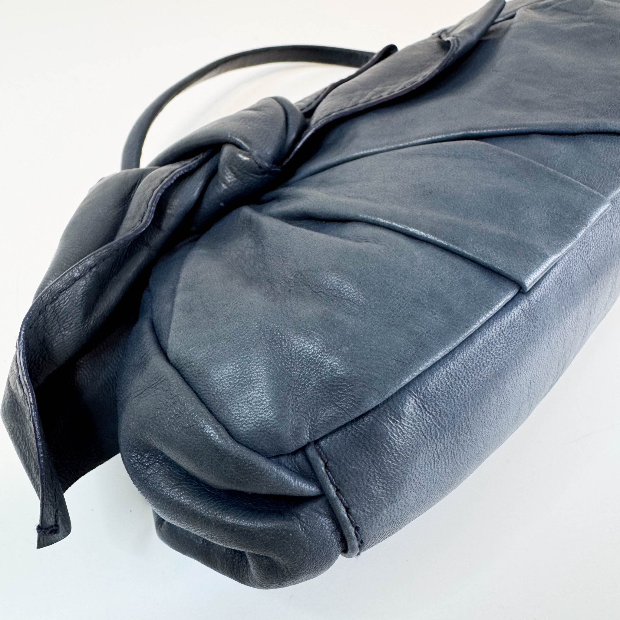 MIU MIU Archive Navy Leather Hobo Shoulder Bag, in , Sold by HIVE PRELOVED - Handle Bags, ,