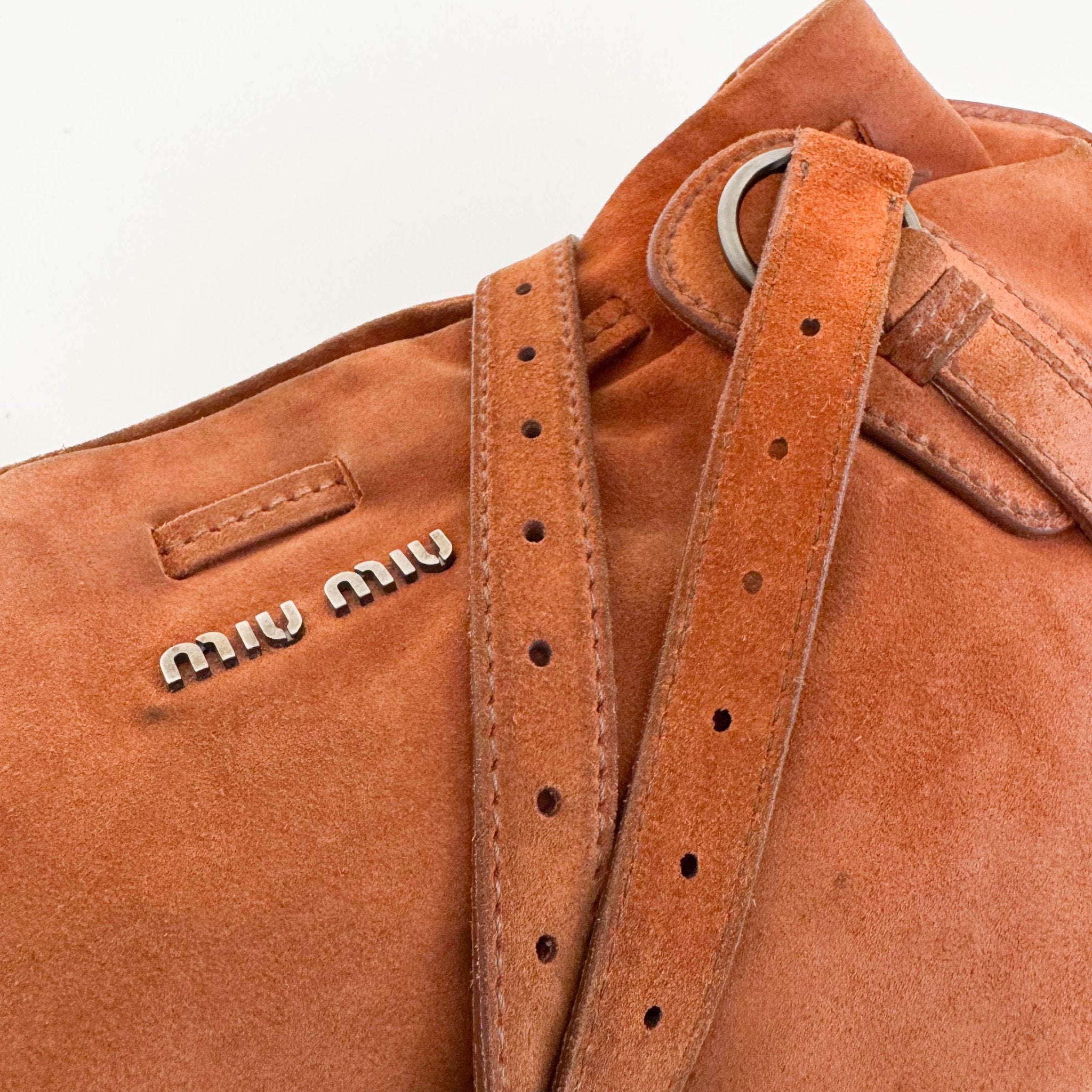 MIU MIU Archive Orange Suede Shoulder Bag, in , Sold by HIVE PRELOVED - Shoulder Bags, ,