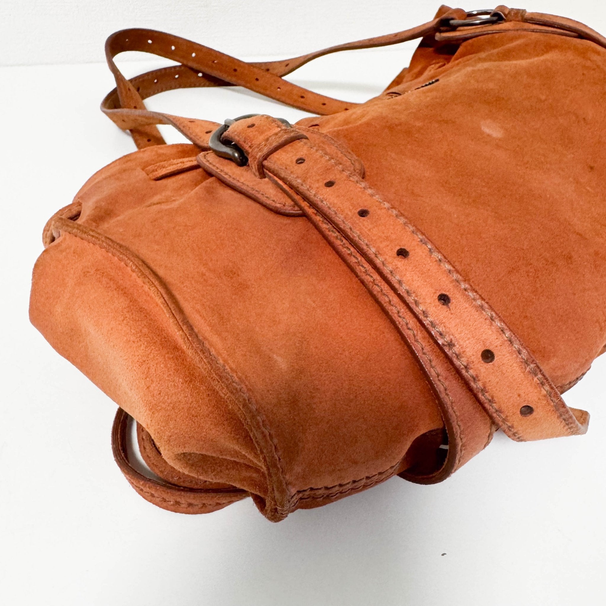 MIU MIU Archive Orange Suede Shoulder Bag – HIVE PRELOVED