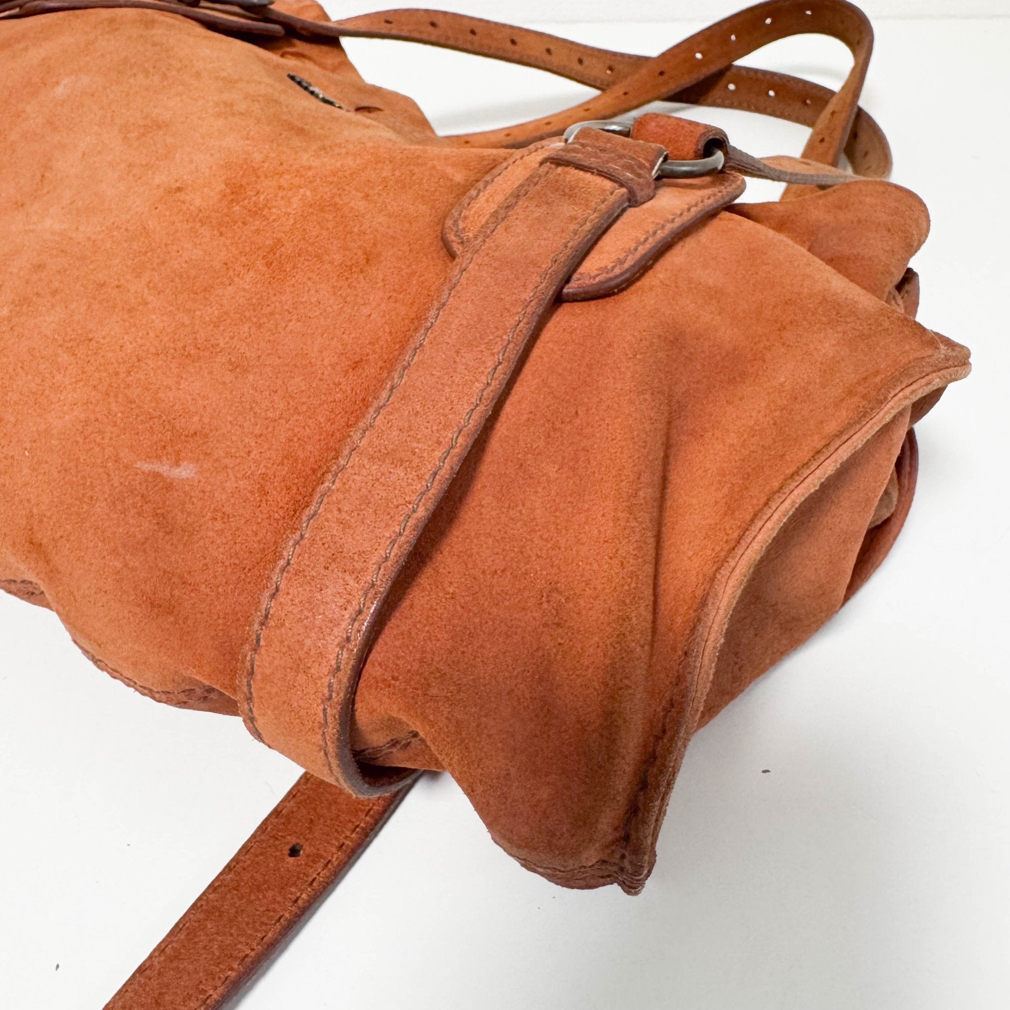 MIU MIU Archive Orange Suede Shoulder Bag, in , Sold by HIVE PRELOVED - Shoulder Bags, ,