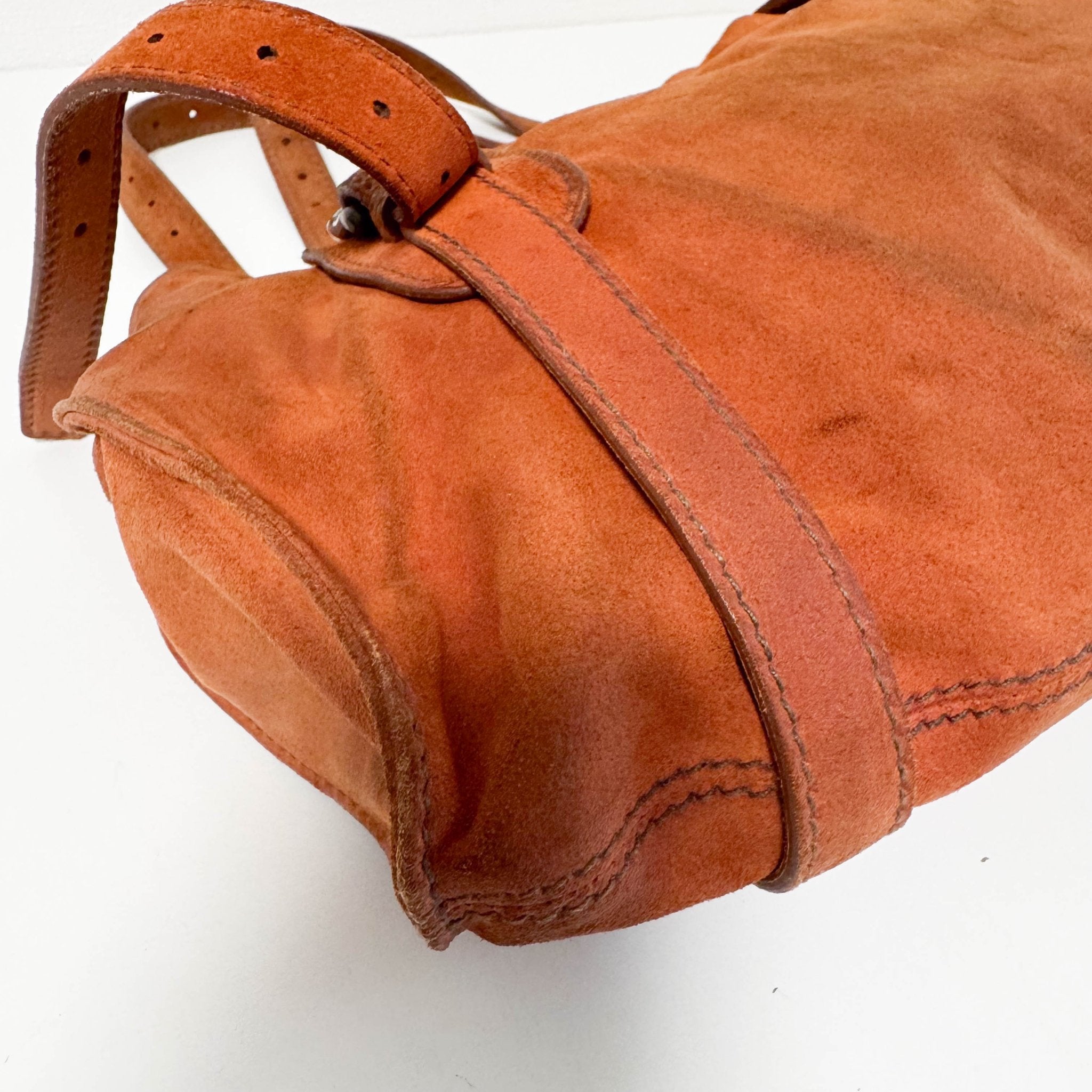 MIU MIU Archive Orange Suede Shoulder Bag, in , Sold by HIVE PRELOVED - Shoulder Bags, ,