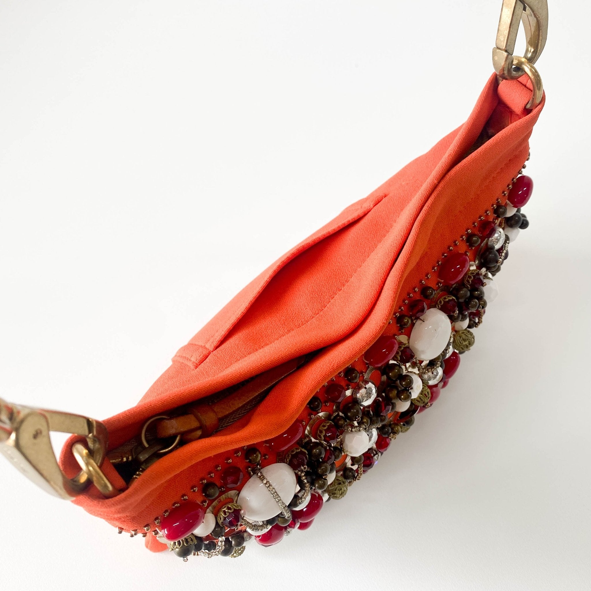 MIU MIU Bijoux & Bamboo Handle Orange Handle Bag, in , Sold by HIVE PRELOVED - Handle Bags, ,