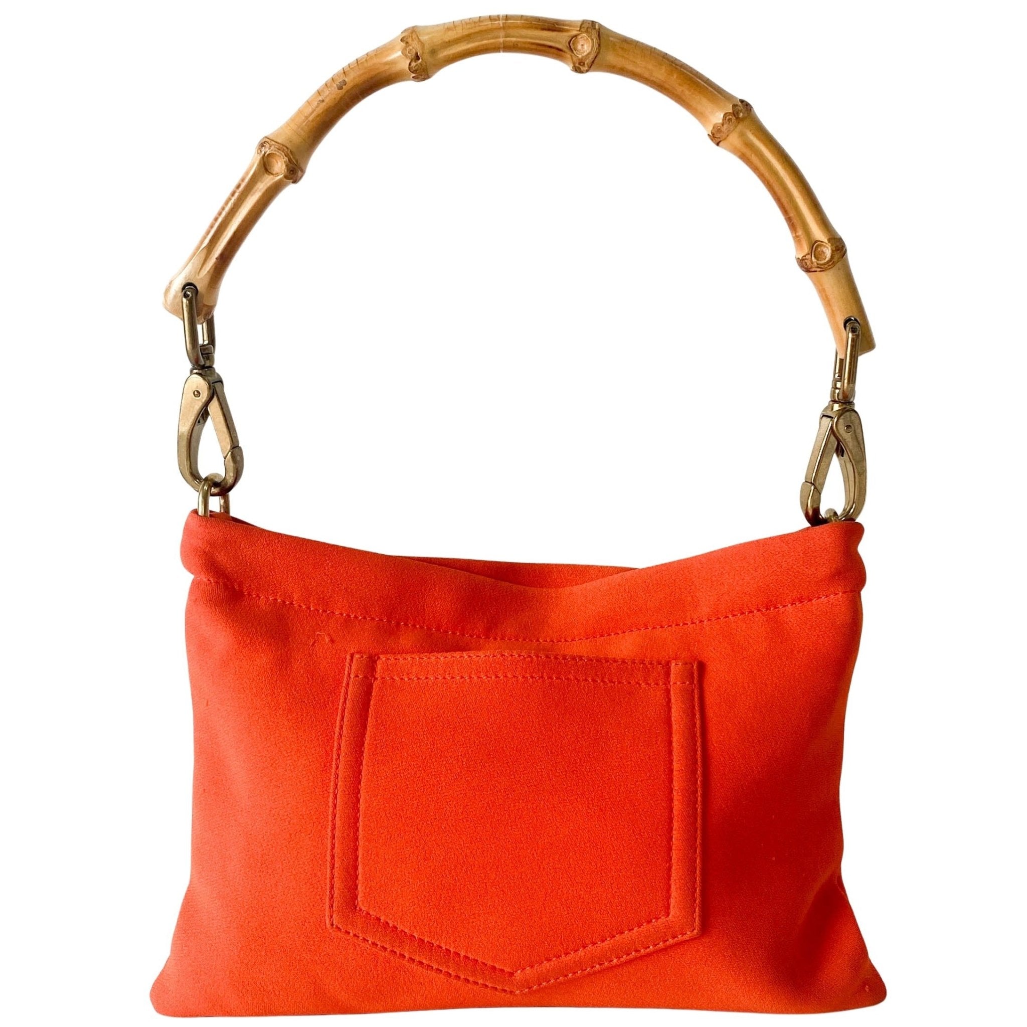 MIU MIU Bijoux & Bamboo Handle Orange Handle Bag, in , Sold by HIVE PRELOVED - Handle Bags, ,