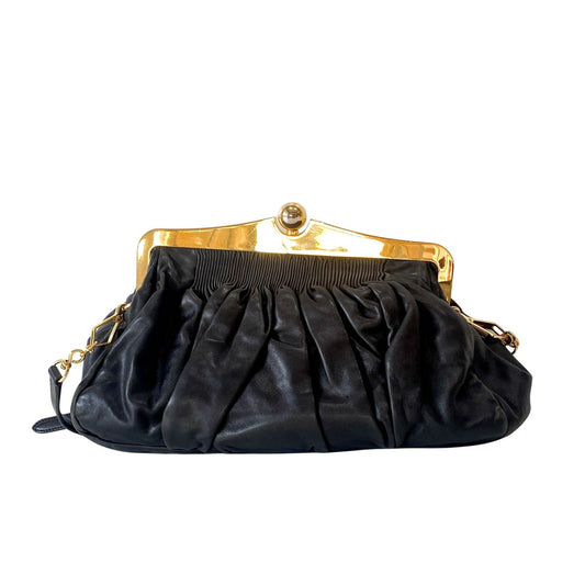 MIU MIU Black Leather Clochard Shoulder Bag, in , Sold by HIVE PRELOVED - Shoulder Bags, ,