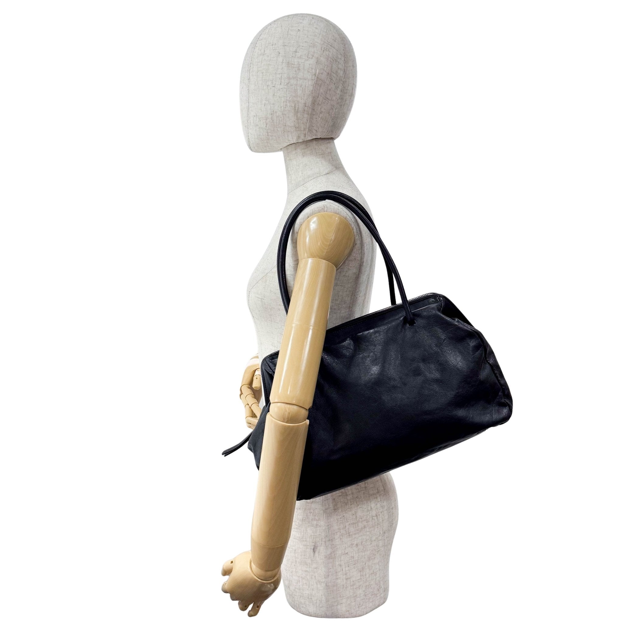 MIU MIU Black Leather Shoulder Bag, in , Sold by HIVE PRELOVED - Shoulder Bags, ,