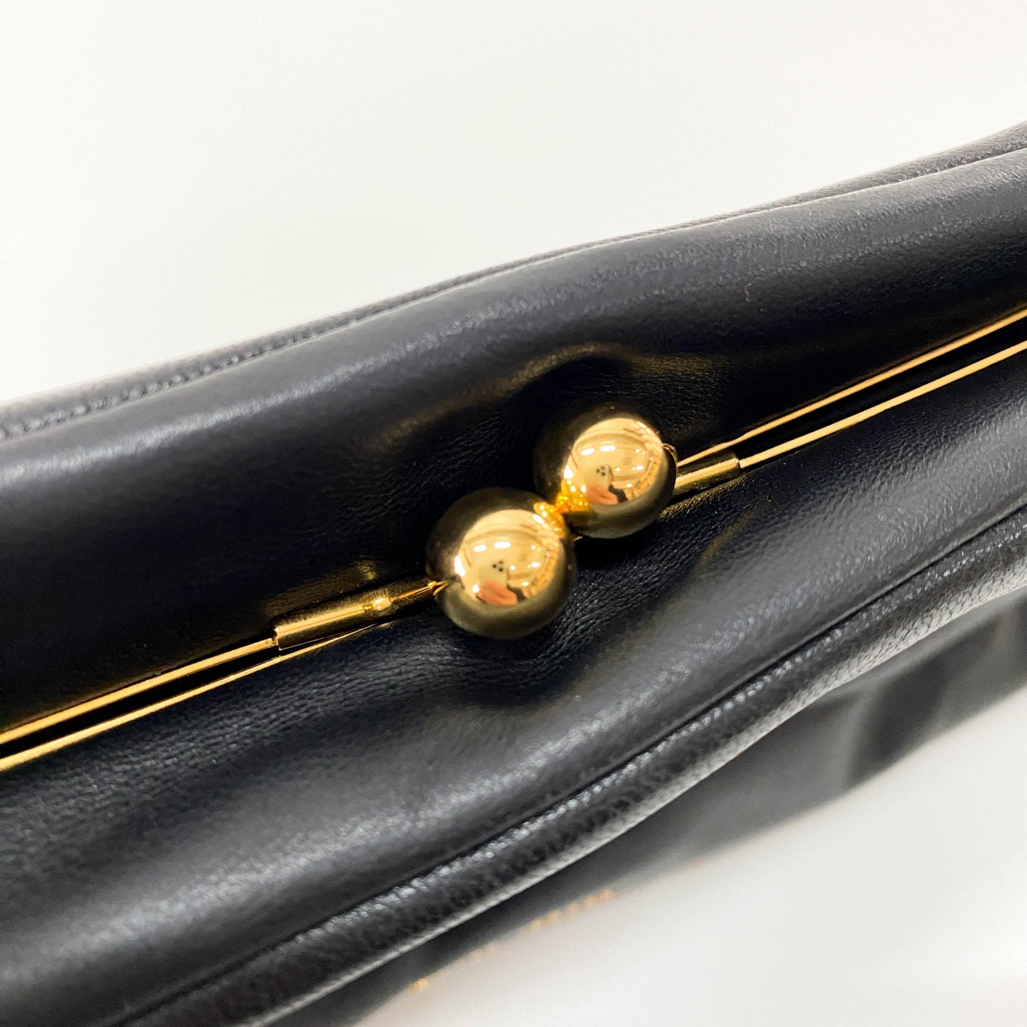 MIU MIU Black Nappa Leather Evening Clutch Bag, in , Sold by HIVE PRELOVED - Clutch bags, ,