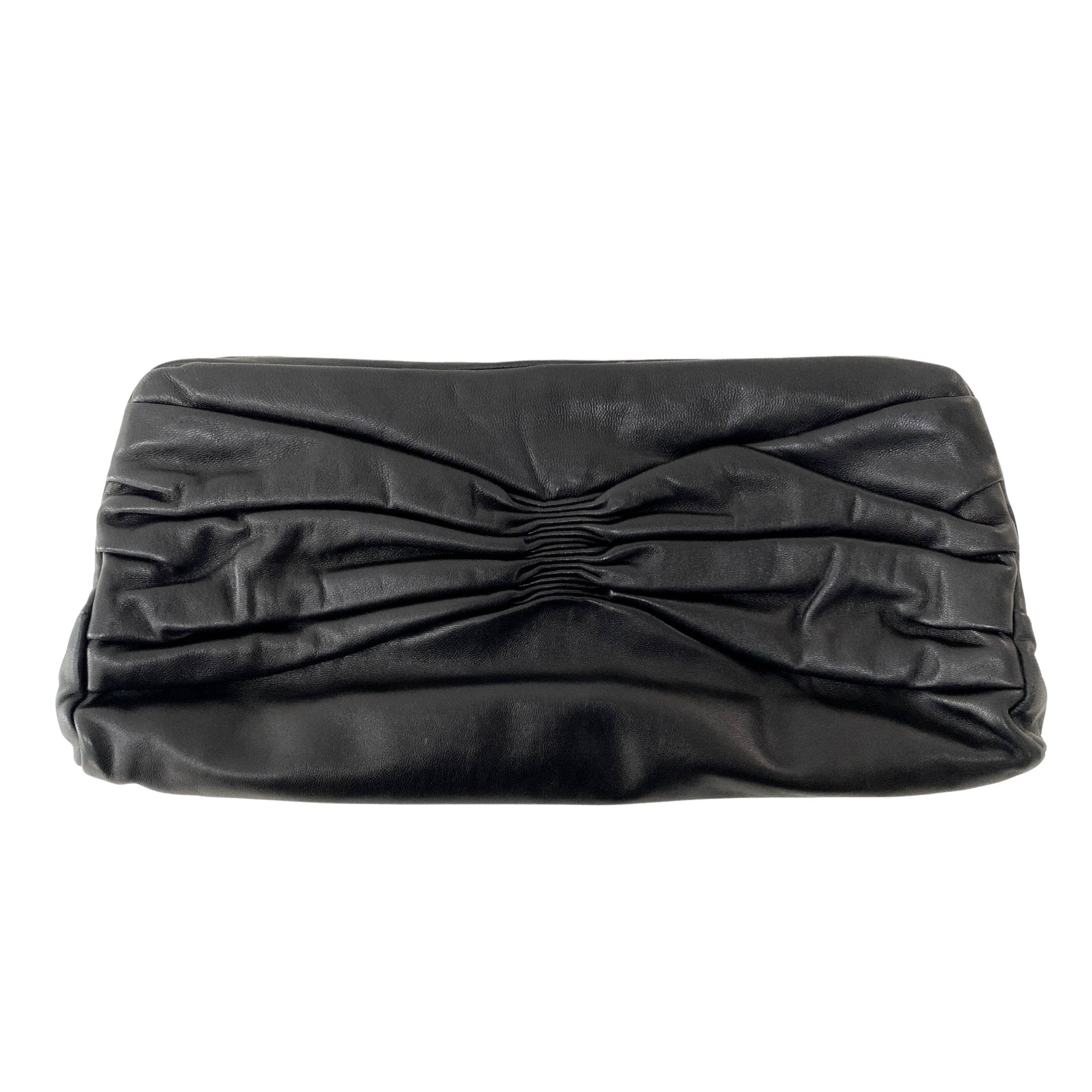 MIU MIU Black Nappa Leather Evening Clutch Bag, in , Sold by HIVE PRELOVED - Clutch bags, ,