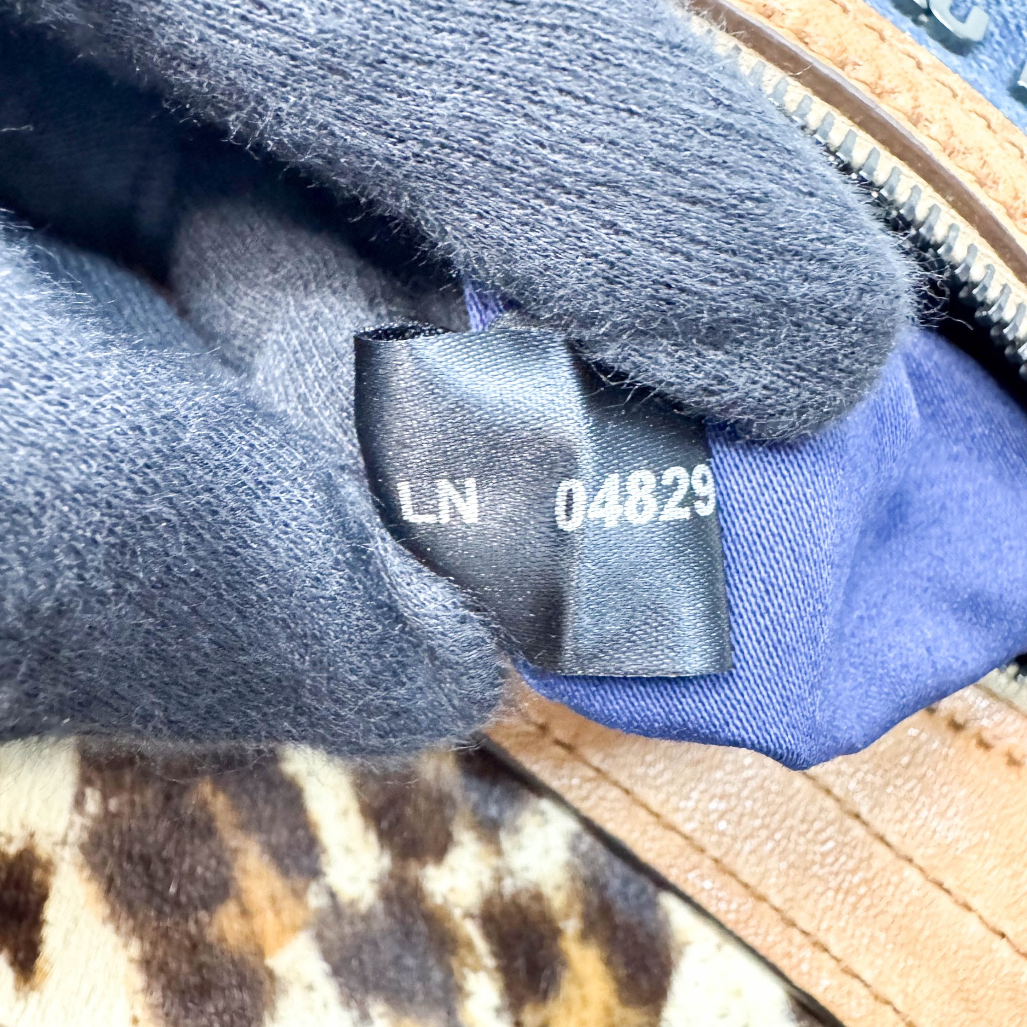 MIU MIU Blue Denim & Leopard Pony Hair Print Shoulder Bag, in , Sold by HIVE PRELOVED - Shoulder Bags, ,