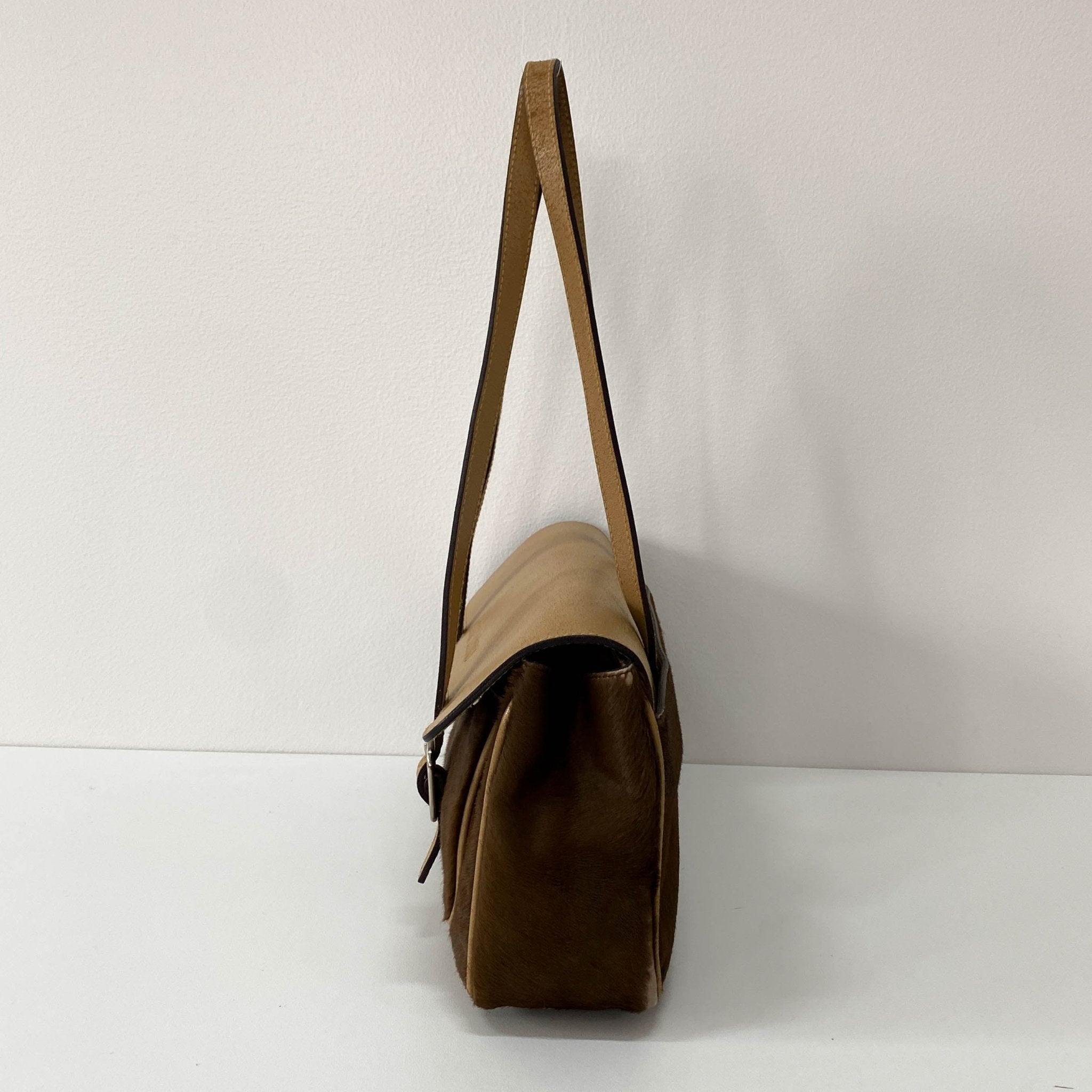 MIU MIU Brown Ponyhair Leather Shoulder Bag, in , Sold by HIVE PRELOVED - Shoulder Bags, ,