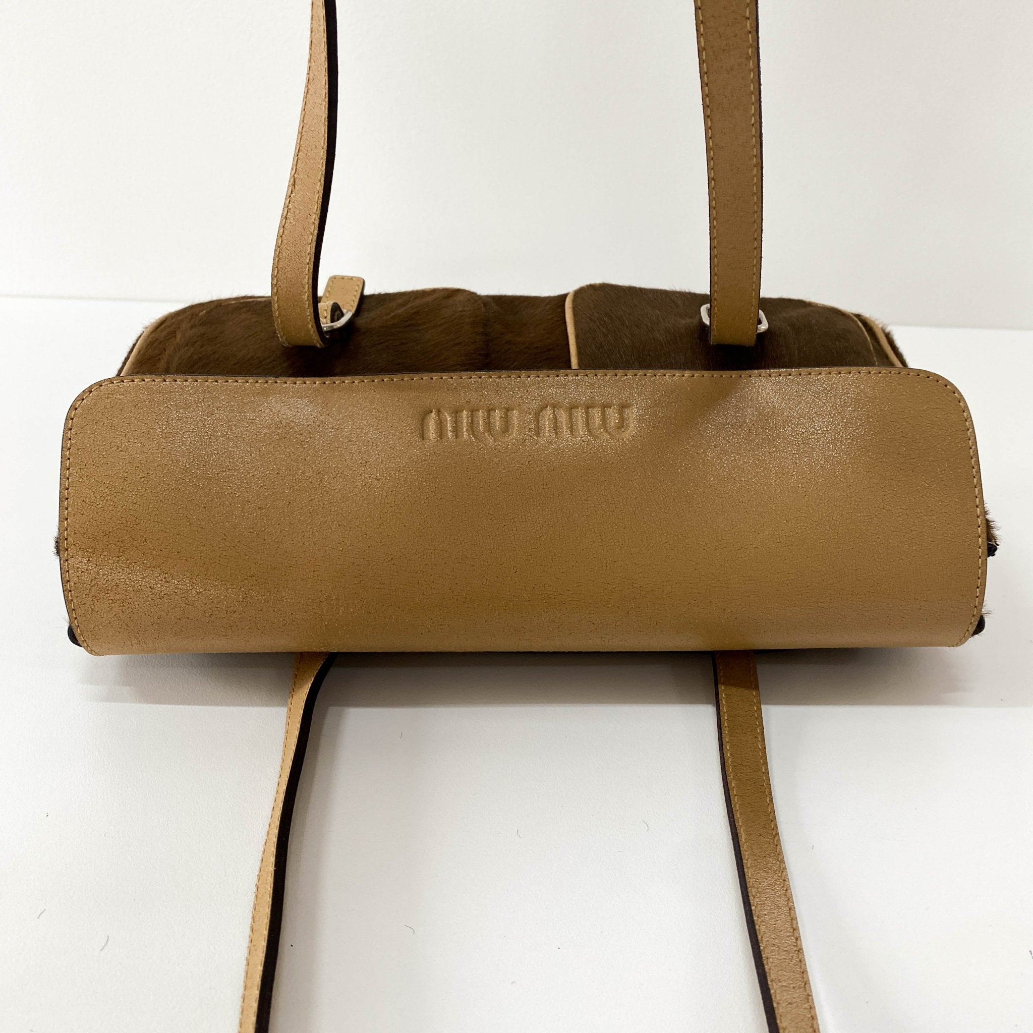 MIU MIU Brown Ponyhair Leather Shoulder Bag, in , Sold by HIVE PRELOVED - Shoulder Bags, ,